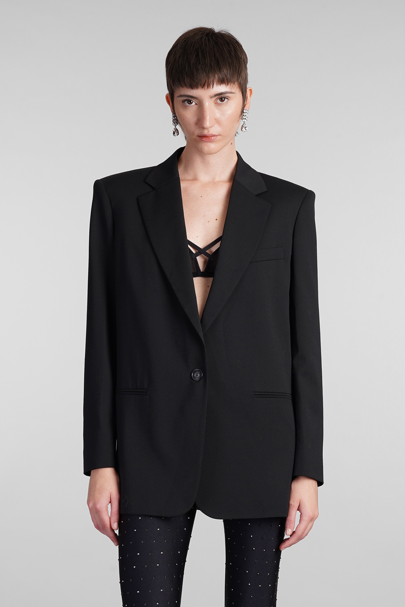 Guia Blazer In Black Polyester