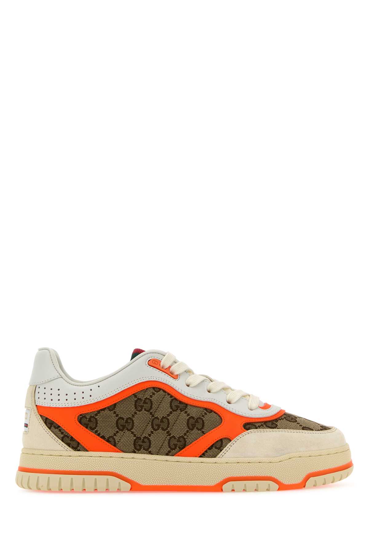 Multicolor Leather And Gg Supreme Fabric Re-web Sneakers