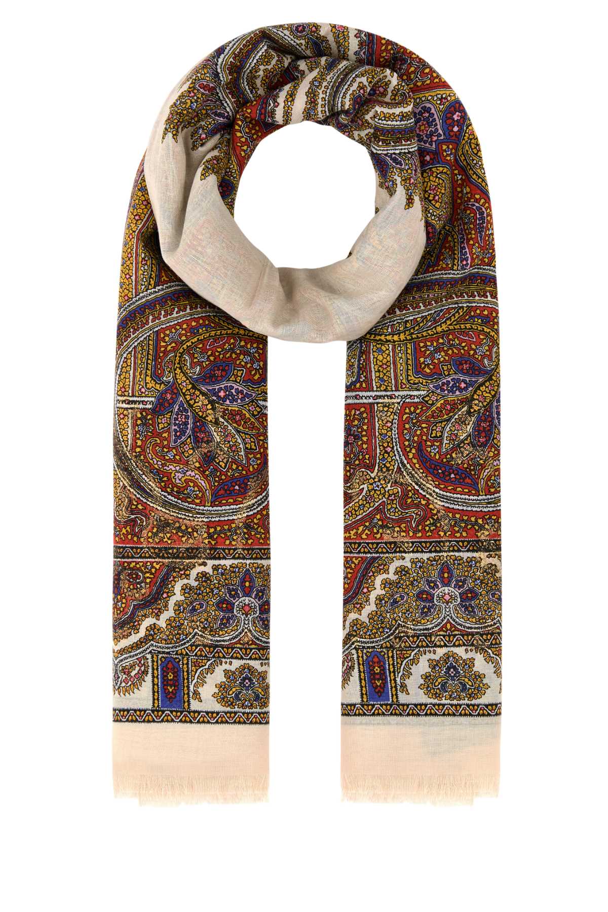 Embroidered Modal Blend Scarf