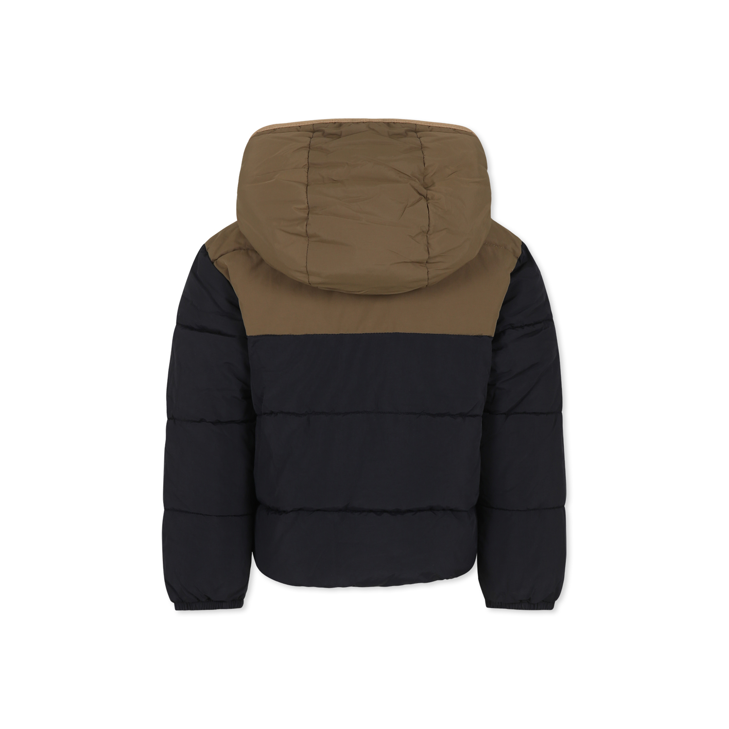 Timberland Black Down Jacket For Boy With Logo In Black