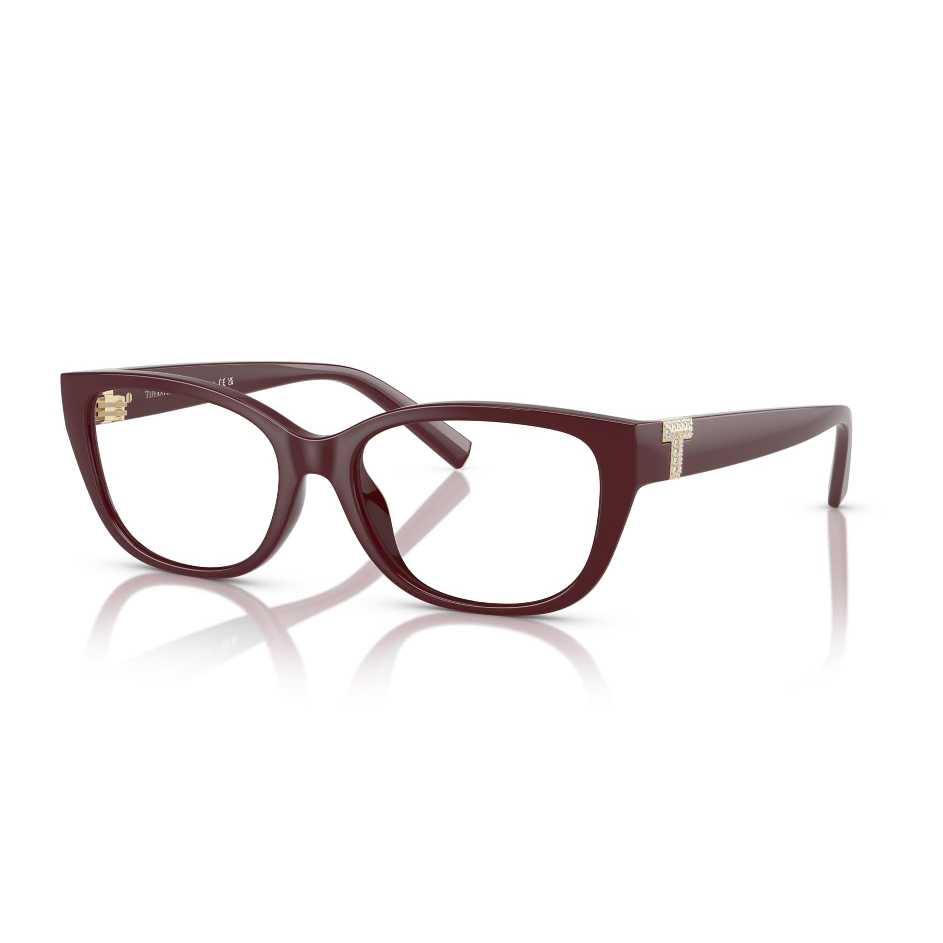 Shop Tiffany &amp; Co. Glasses In Burgundy