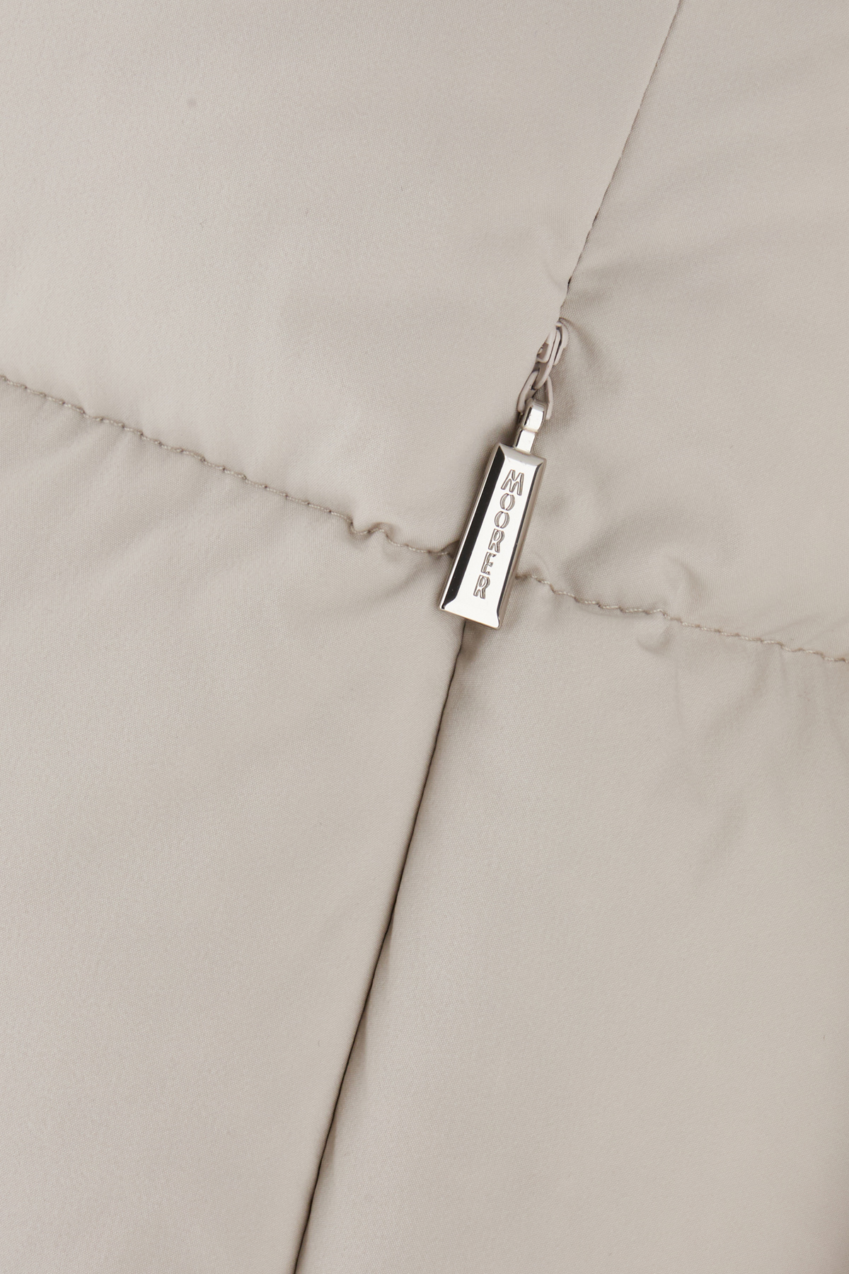Moorer Light Grey Nylon Blend Down Jacket In U0119