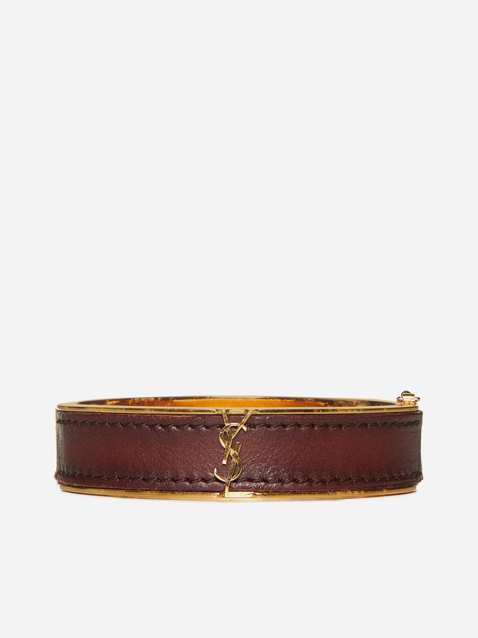 Leather And Metal Bracelet