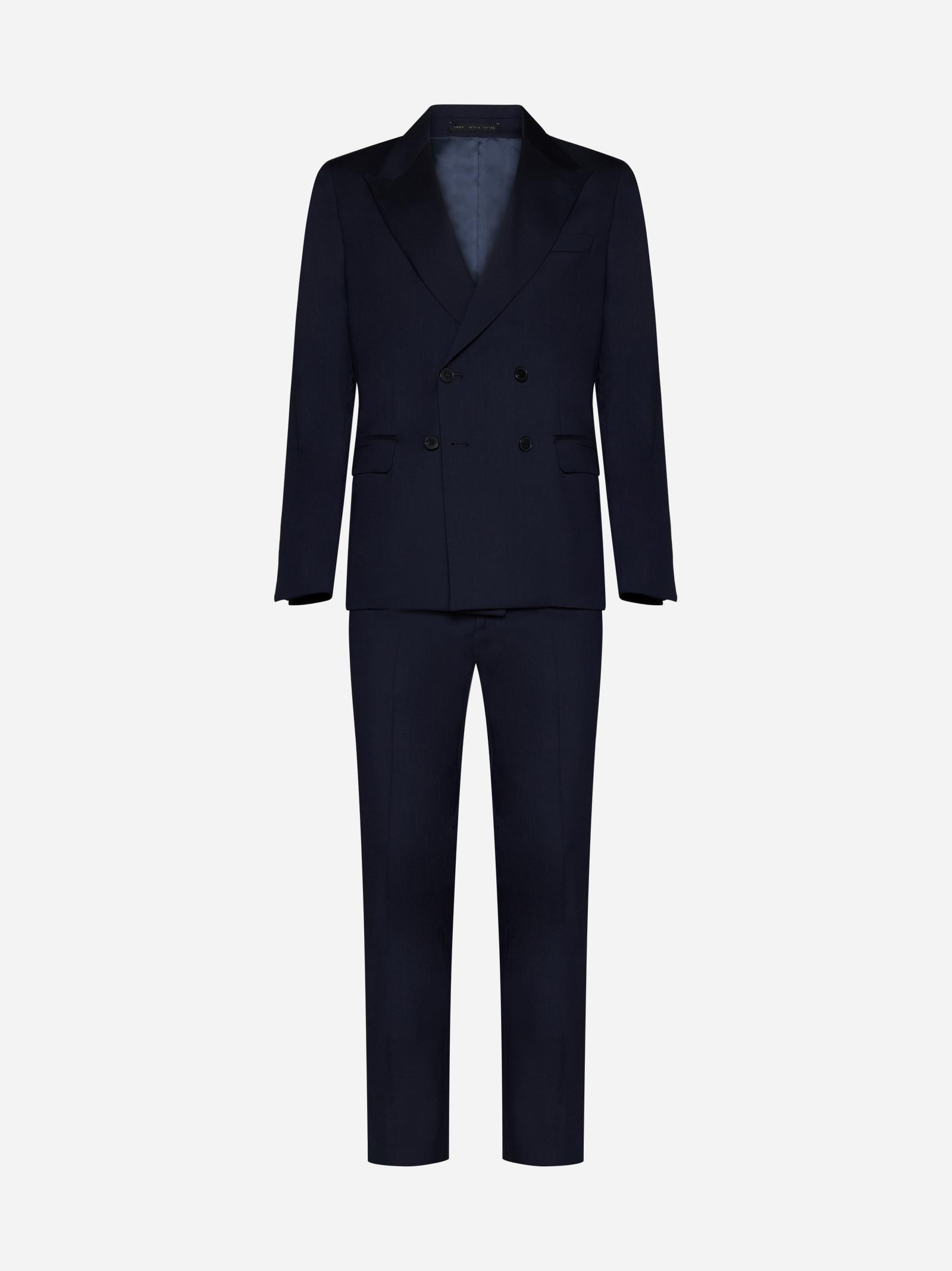 Wool Double-breasted Suit