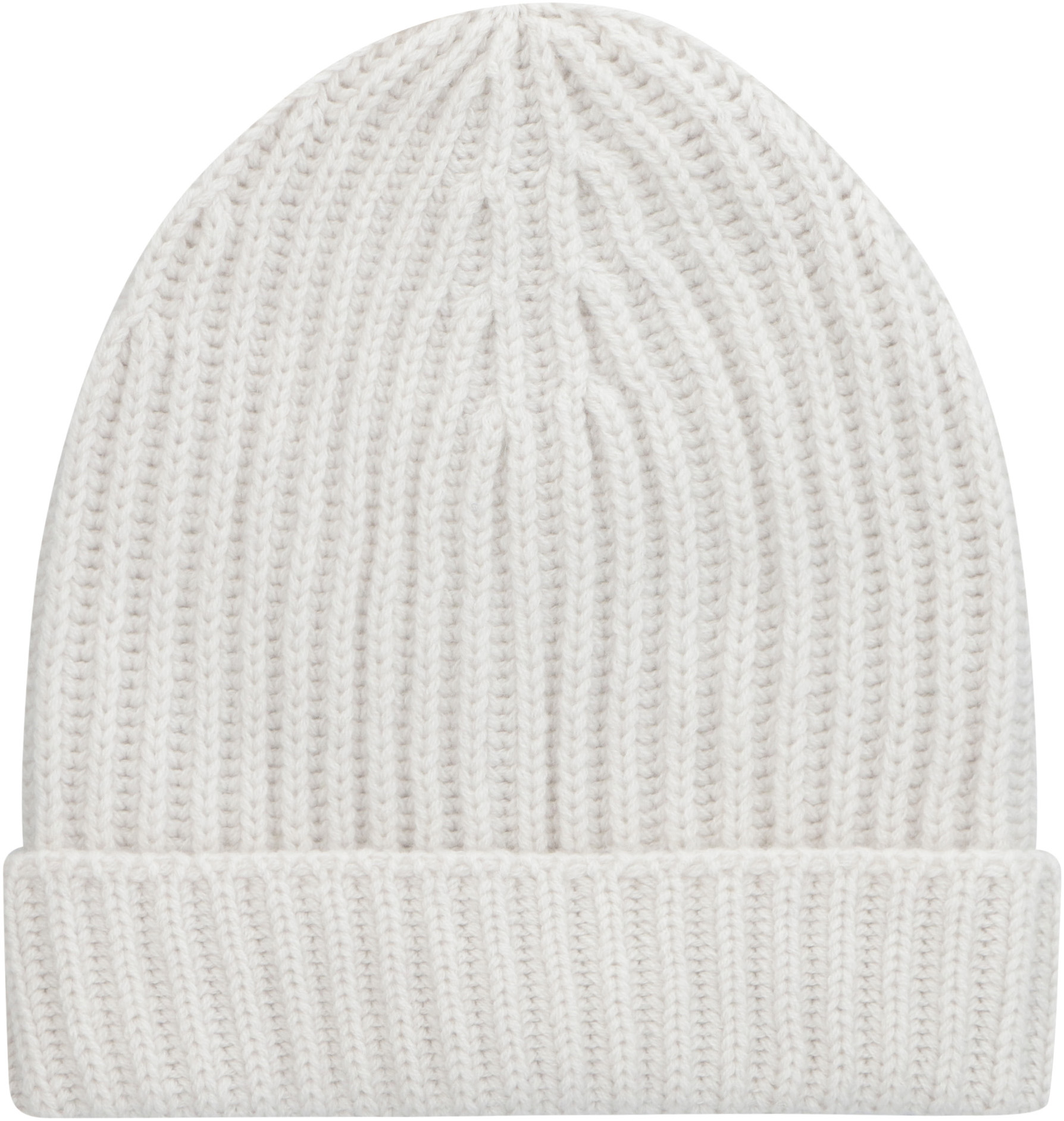 Malo Ribbed Knit Beanie In Ecru