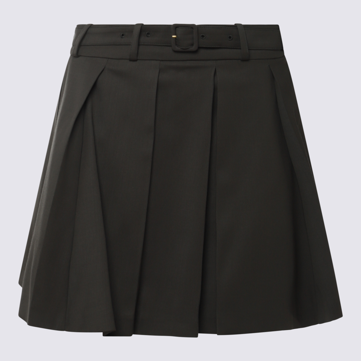 Dark Green Wool Skirt