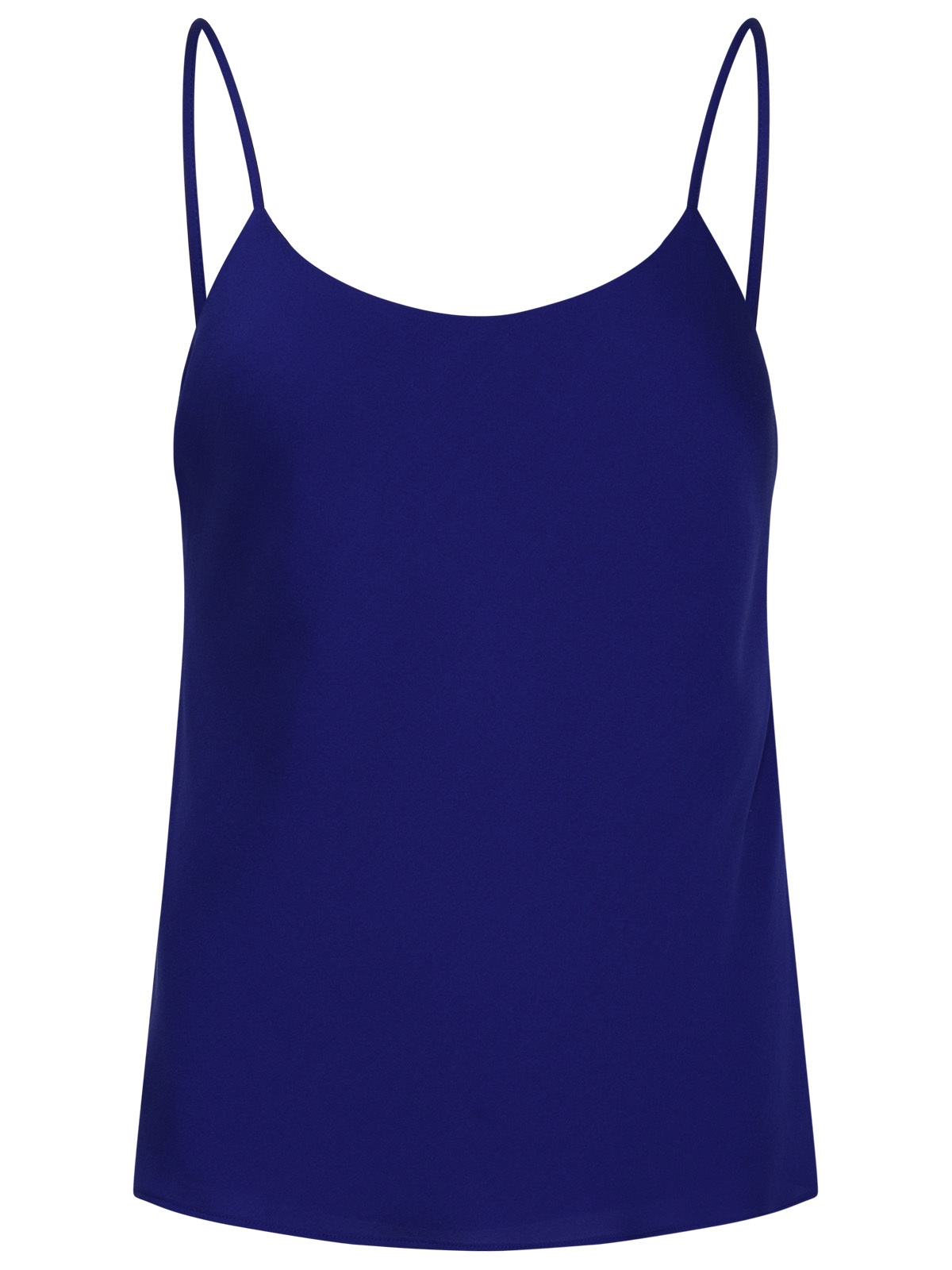 Blue Silk Oboli Tank Top