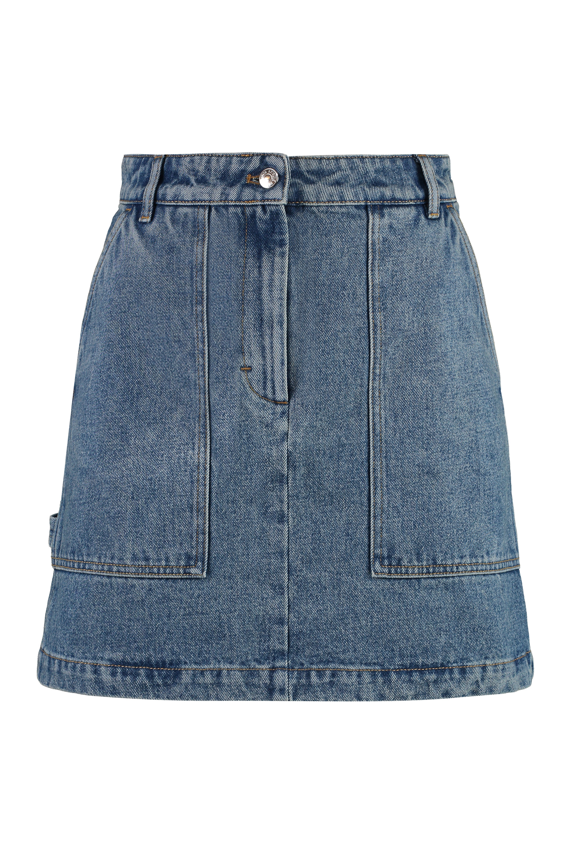 Maison Kitsuné Denim Mini Skirt