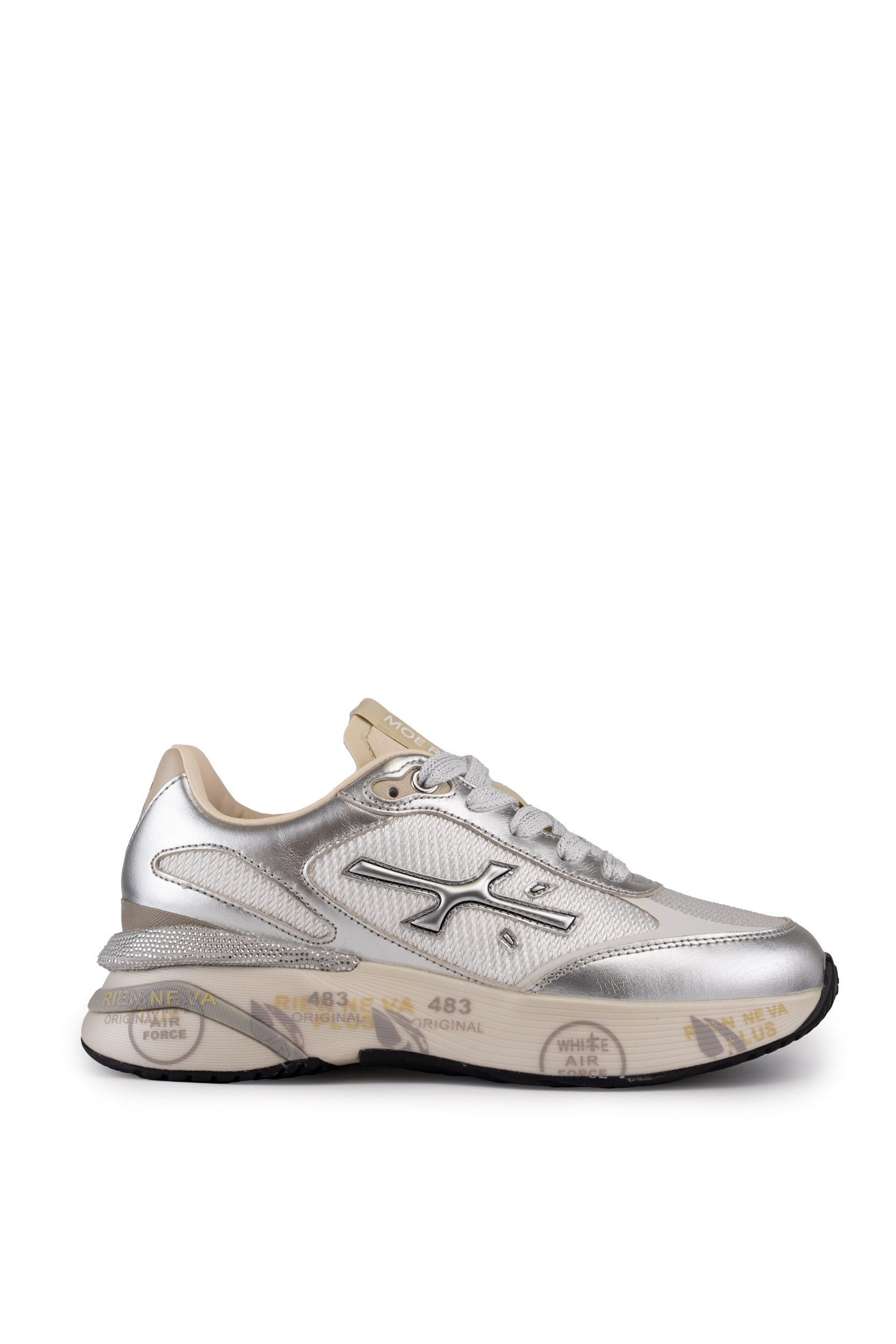 Moe Run D 6993 Sneakers In Leather And Fabric