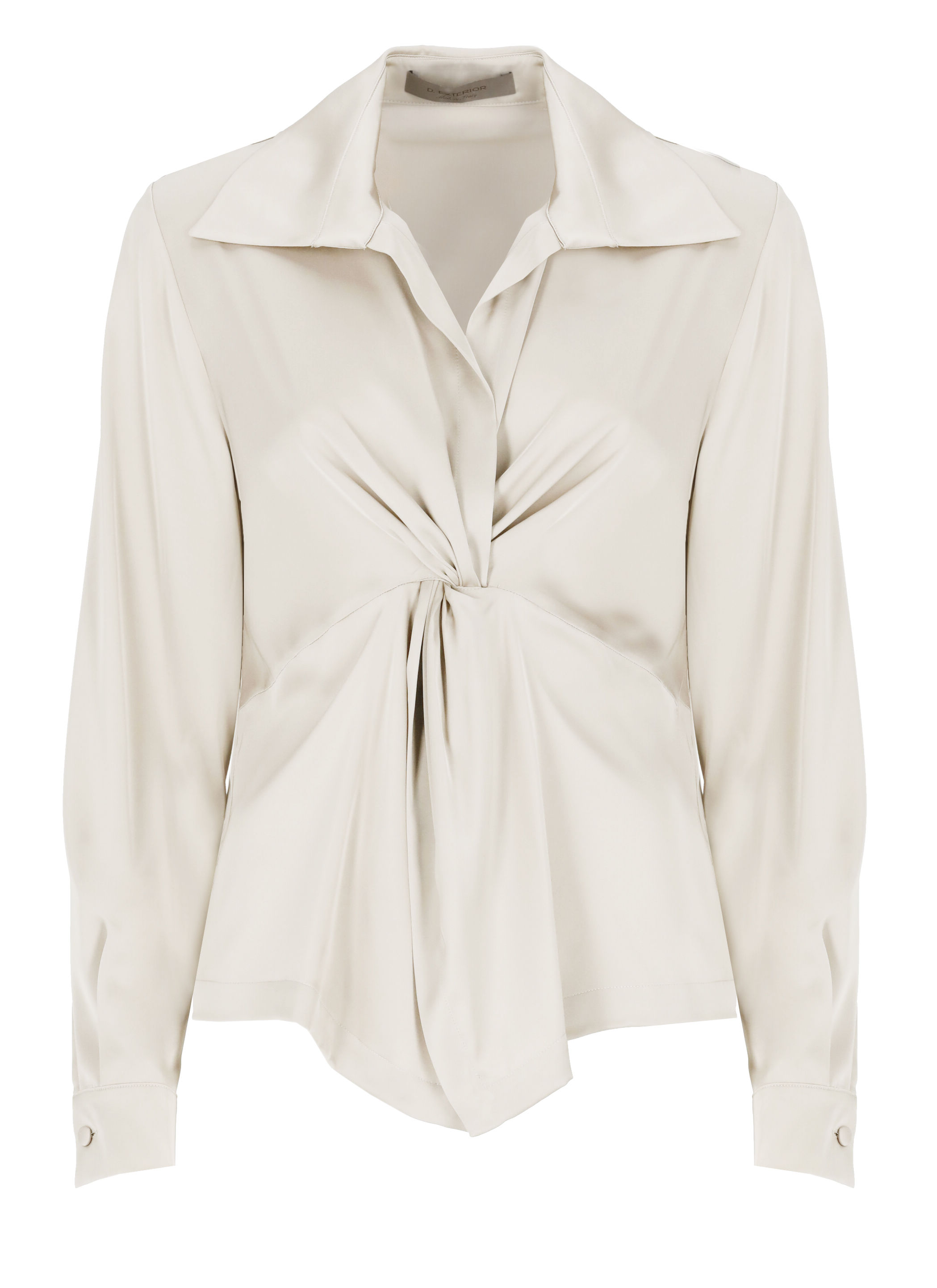 D. Exterior Satin Blouse