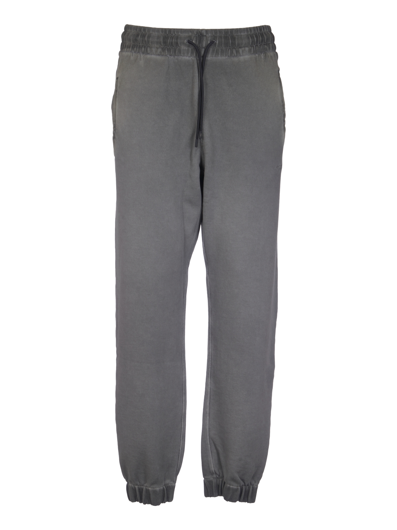 Drawstring Waist Ribbed Track Pants