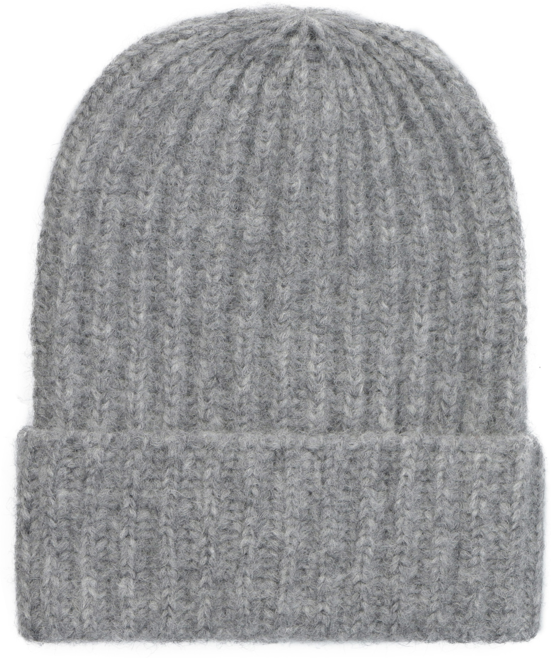 Malo Ribbed Knit Beanie In Grey