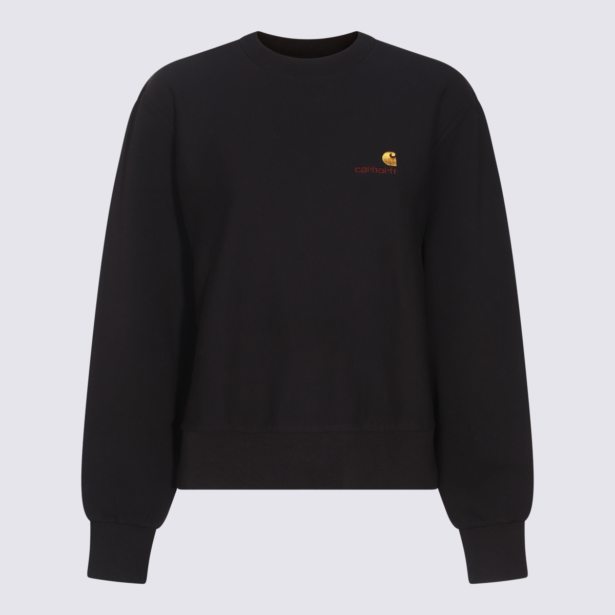 Black Cotton Sweatshirt