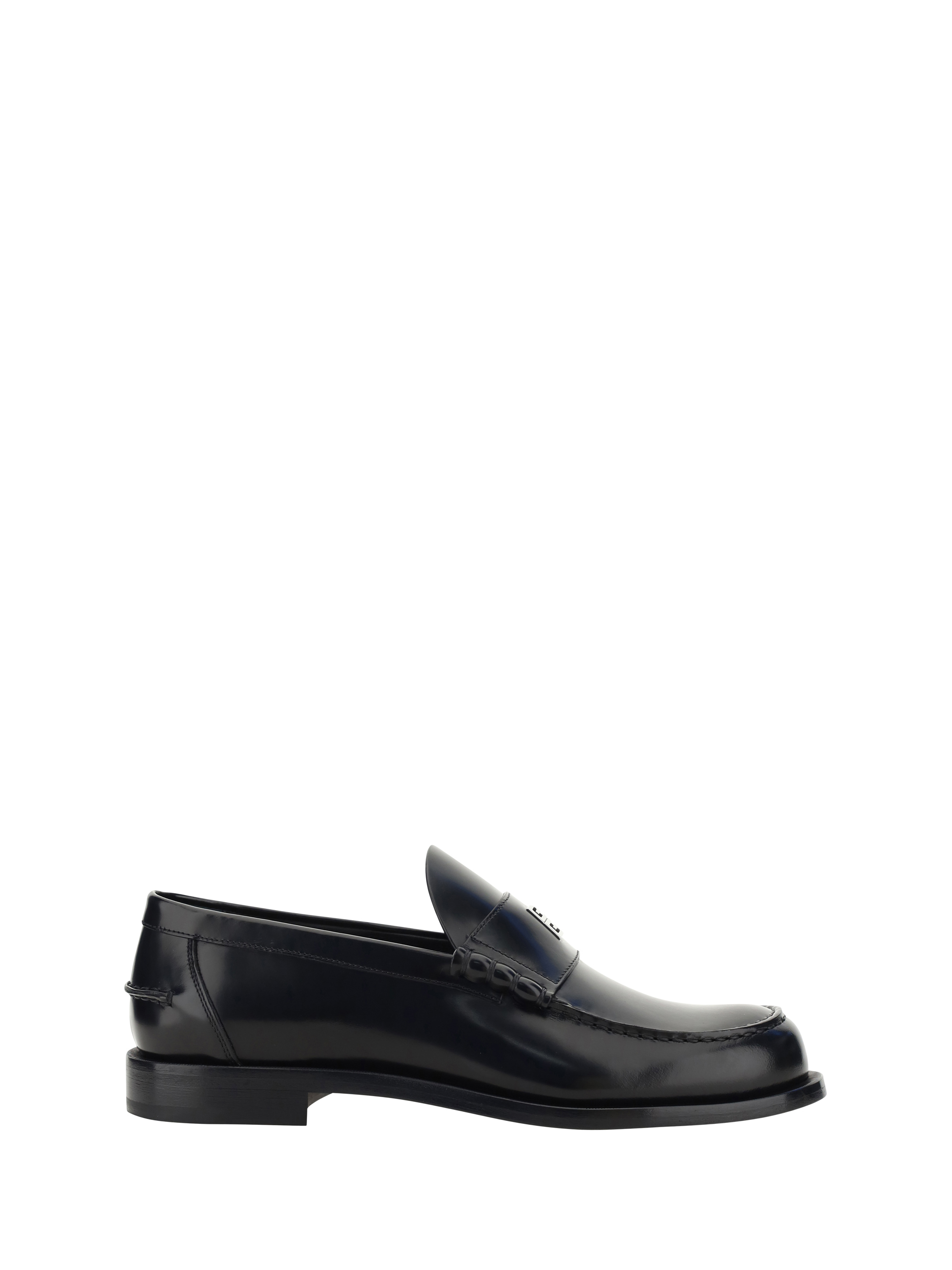 Brushed Leather Loafers