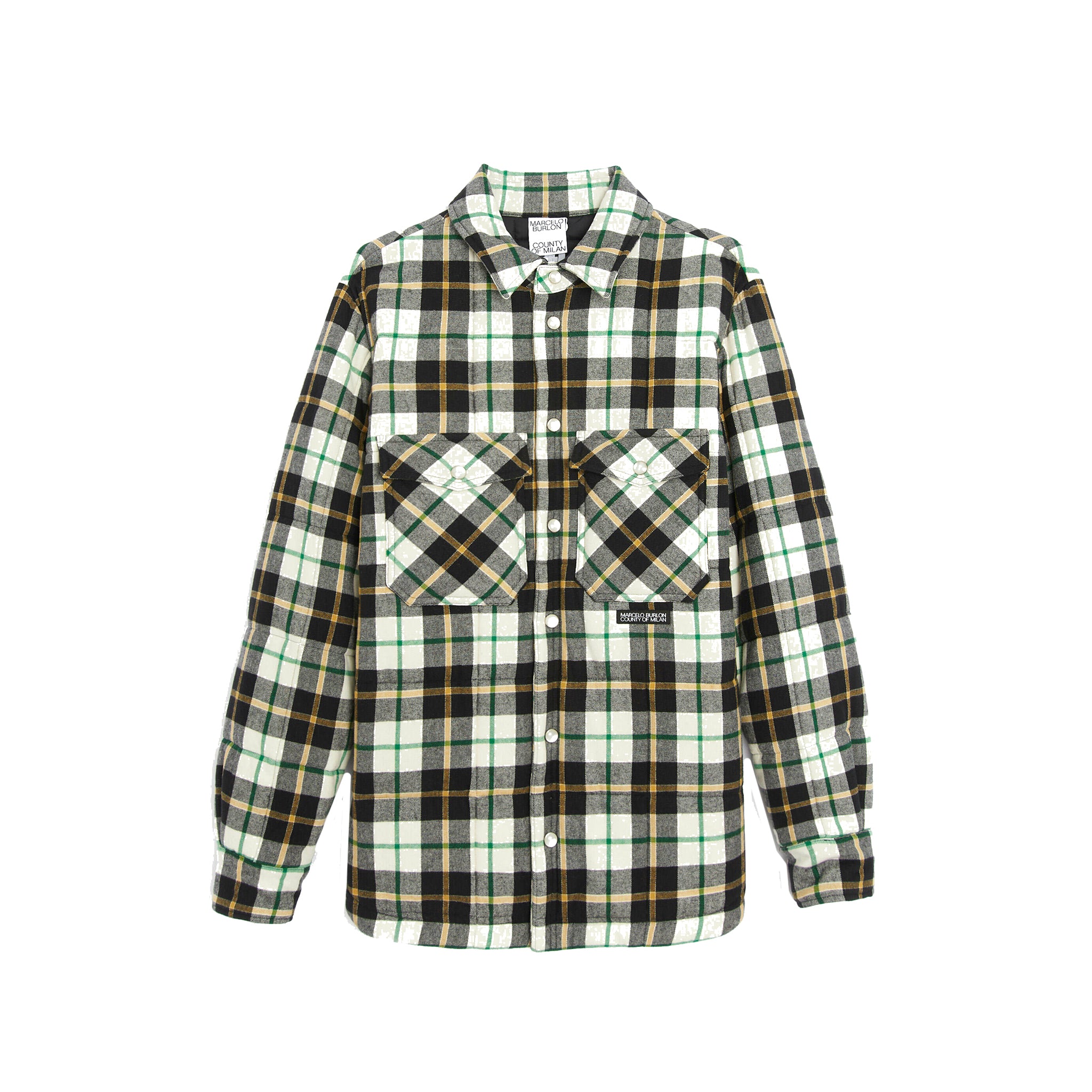 County Of Milan Tartan Padded Shirt