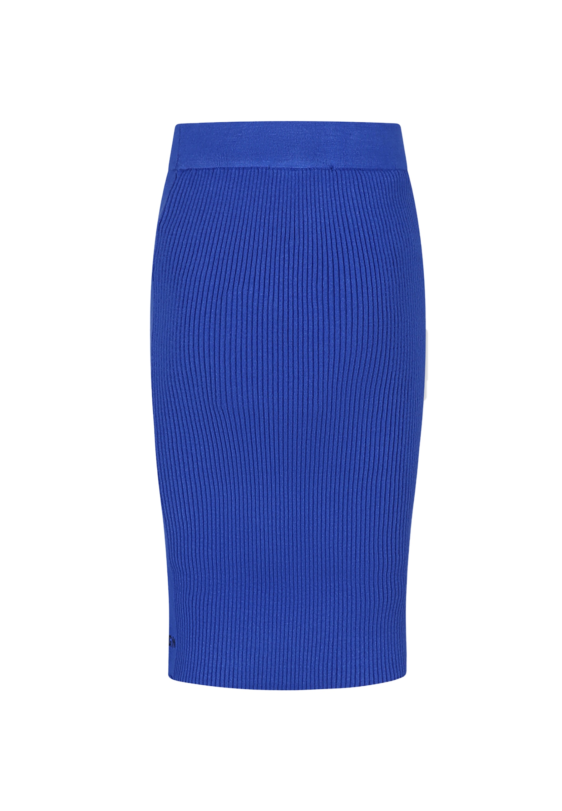 Msgm Blue Skirt For Girl With Logo In Blue