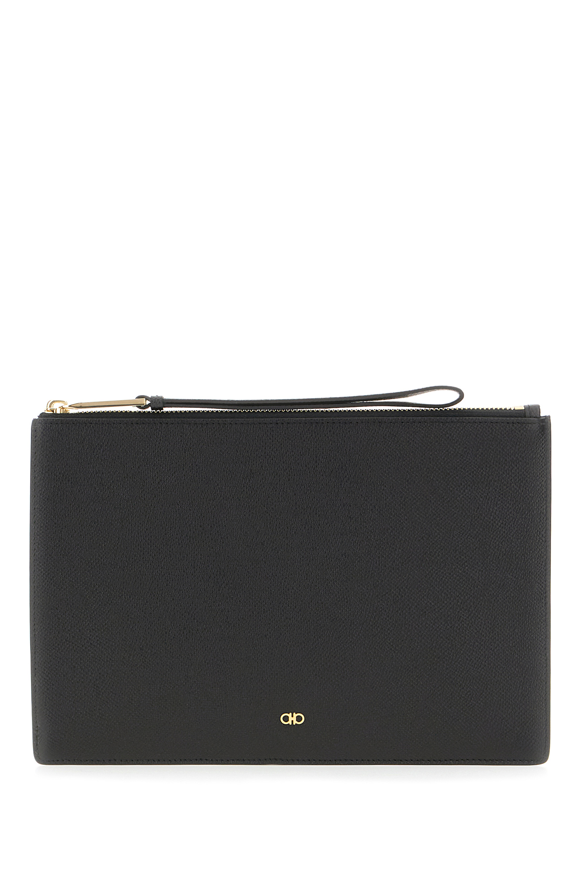 Black Leather Clutch