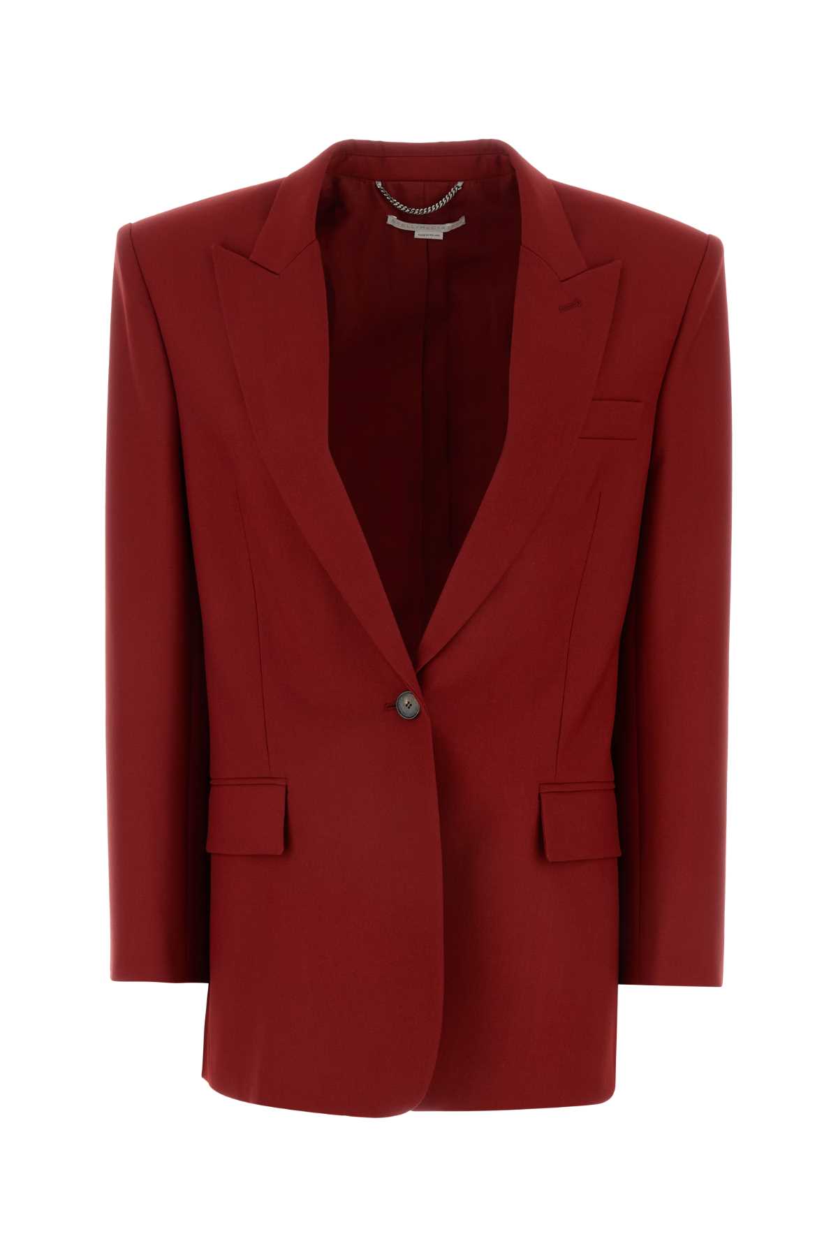 Red Wool Oversize Blazer