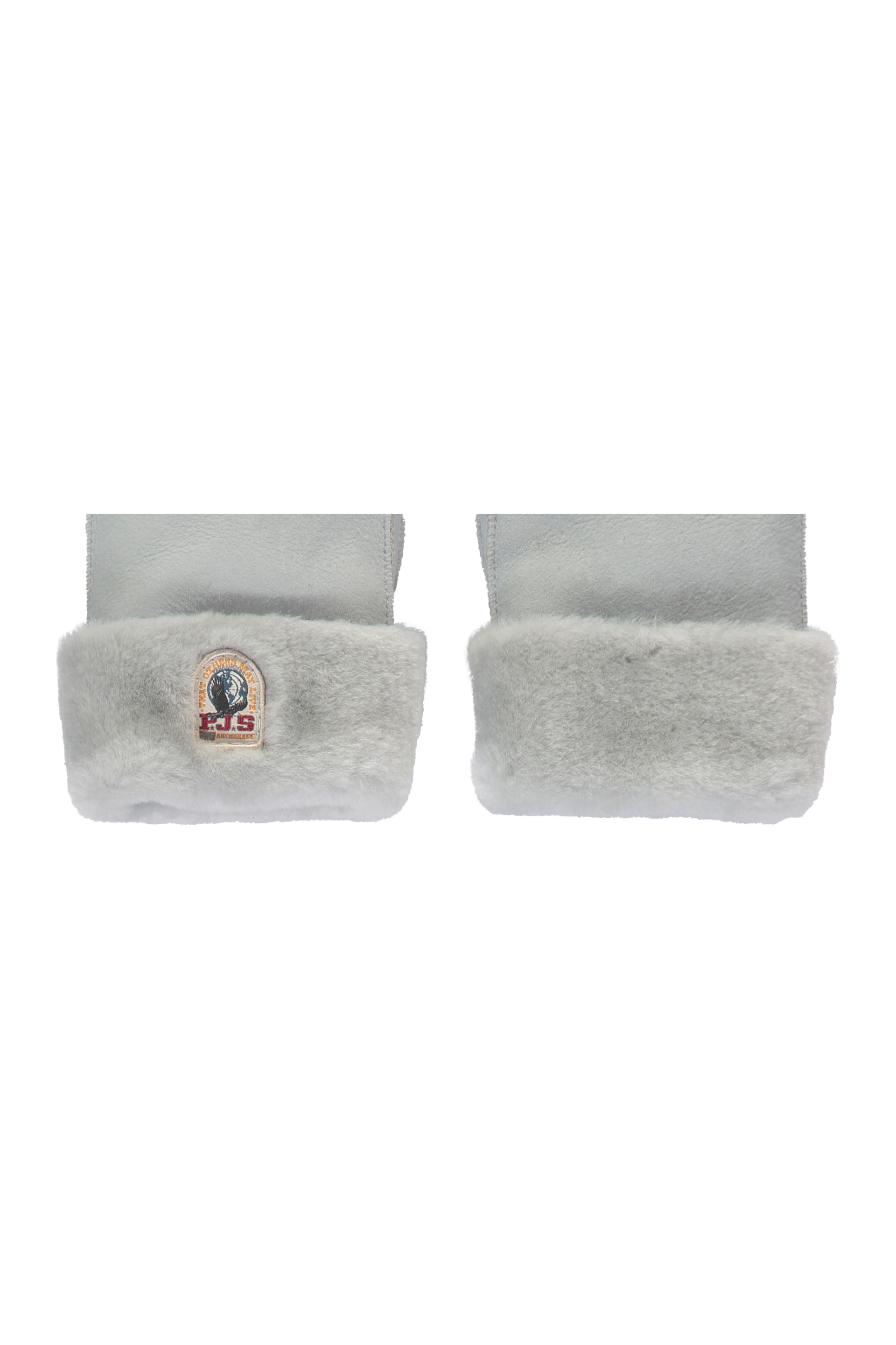 Parajumpers Woman Gloves Light Grey Size L Sheepskin In Grey