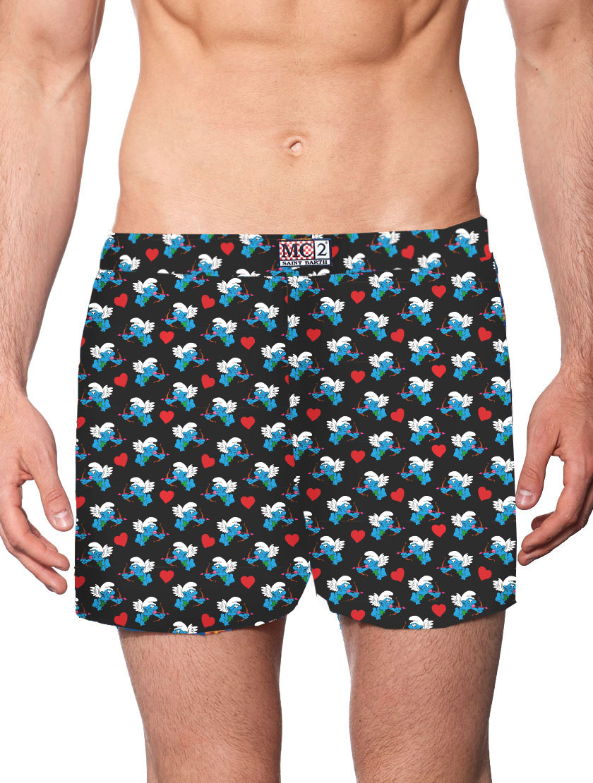 Man Underwear Boxer Smurfs Print - peyo Speciale Edition