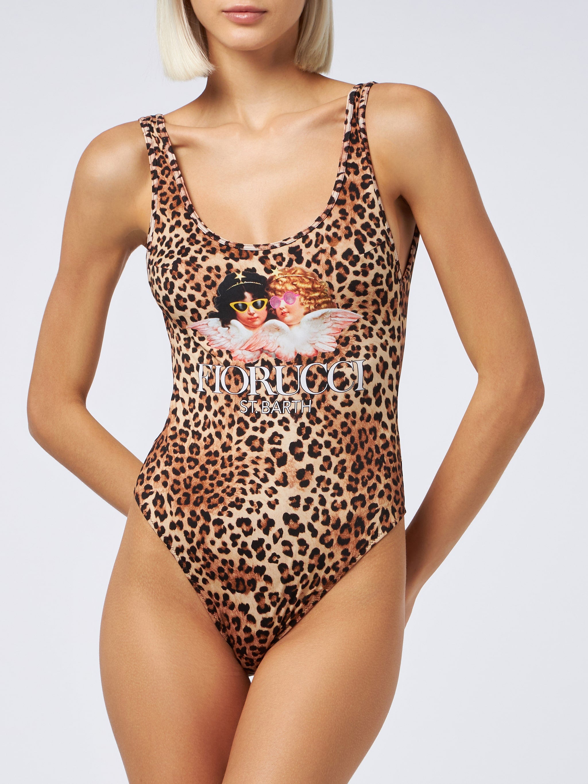 Woman Scoopback Print One-piece Swimsuit Althea Fiorucci Special Edition