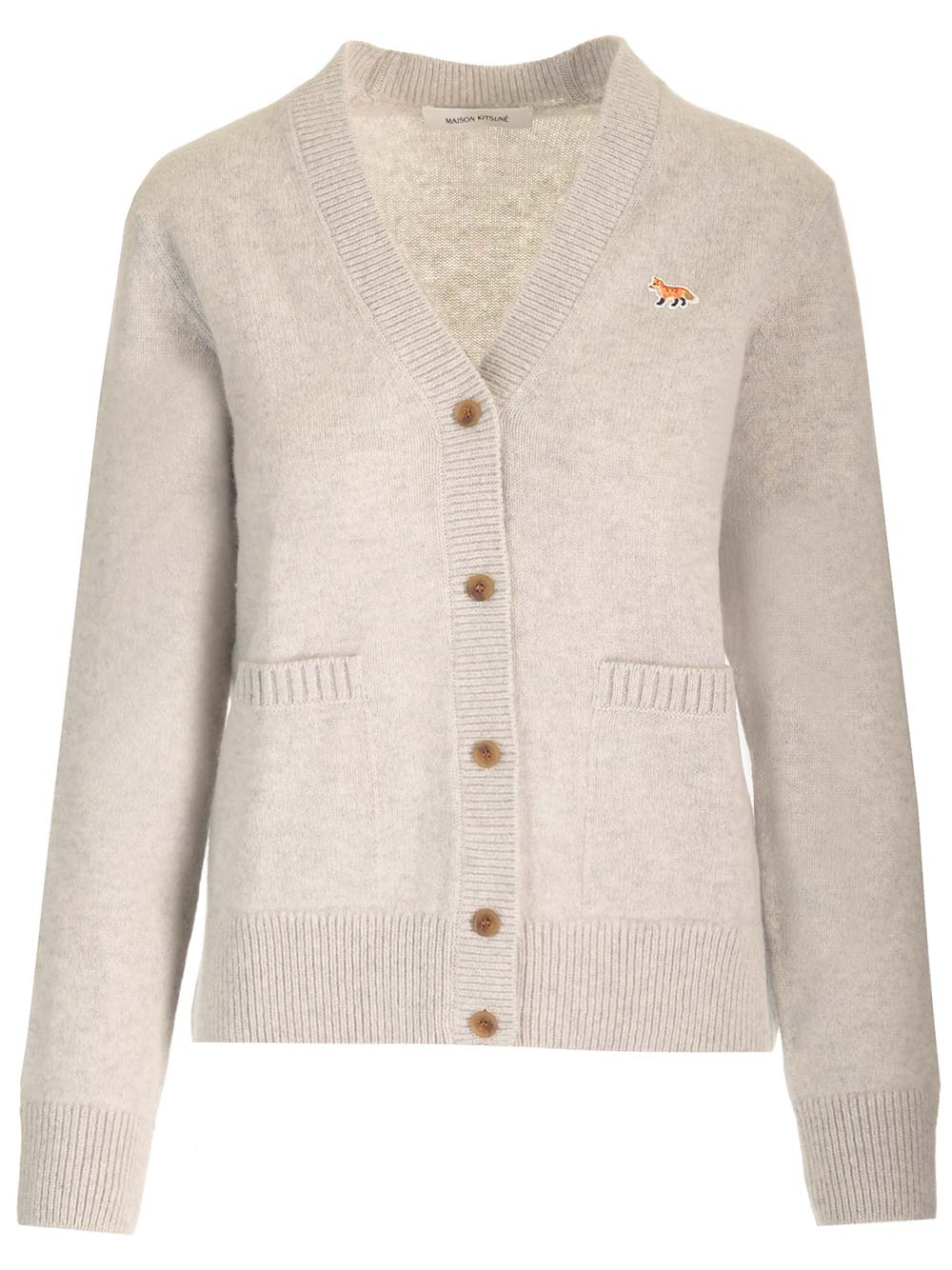 Maison Kitsuné Wool Knit Cardigan