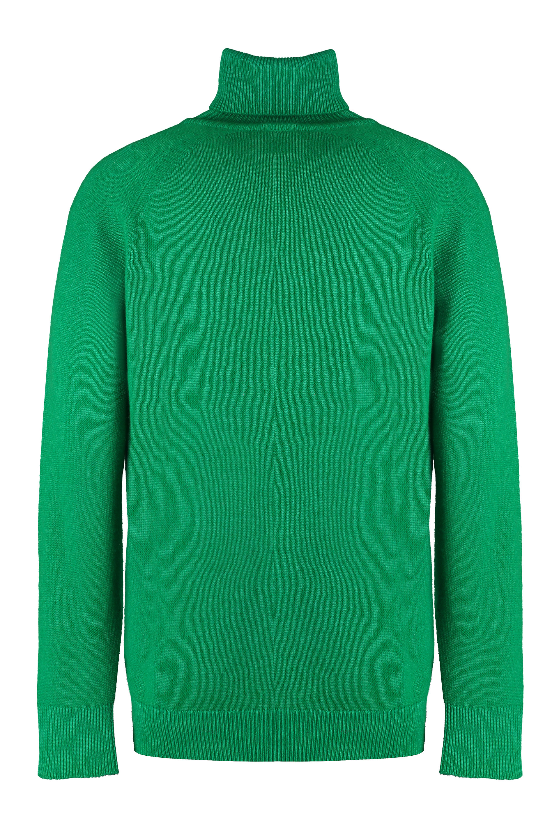 Malo Cashmere Turtleneck Sweater In Green