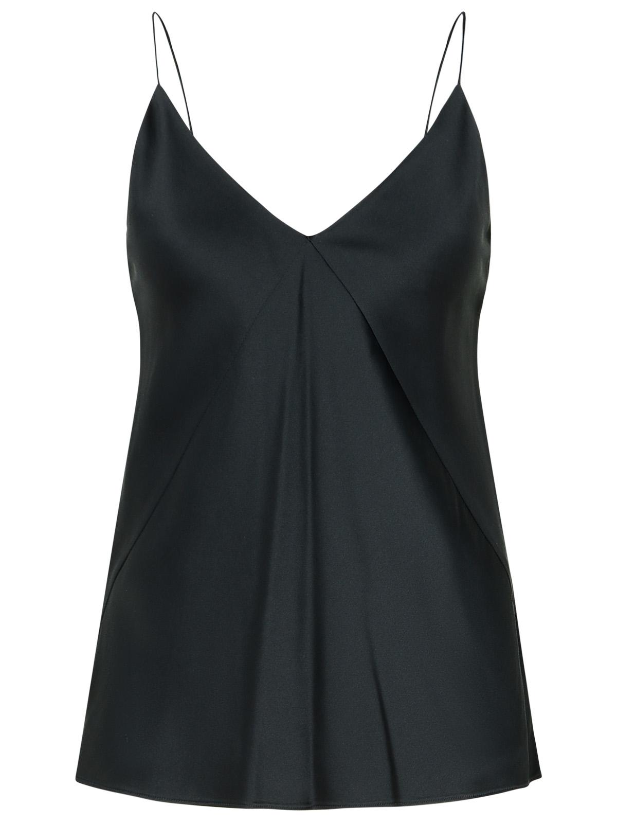 metello Black Silk Top