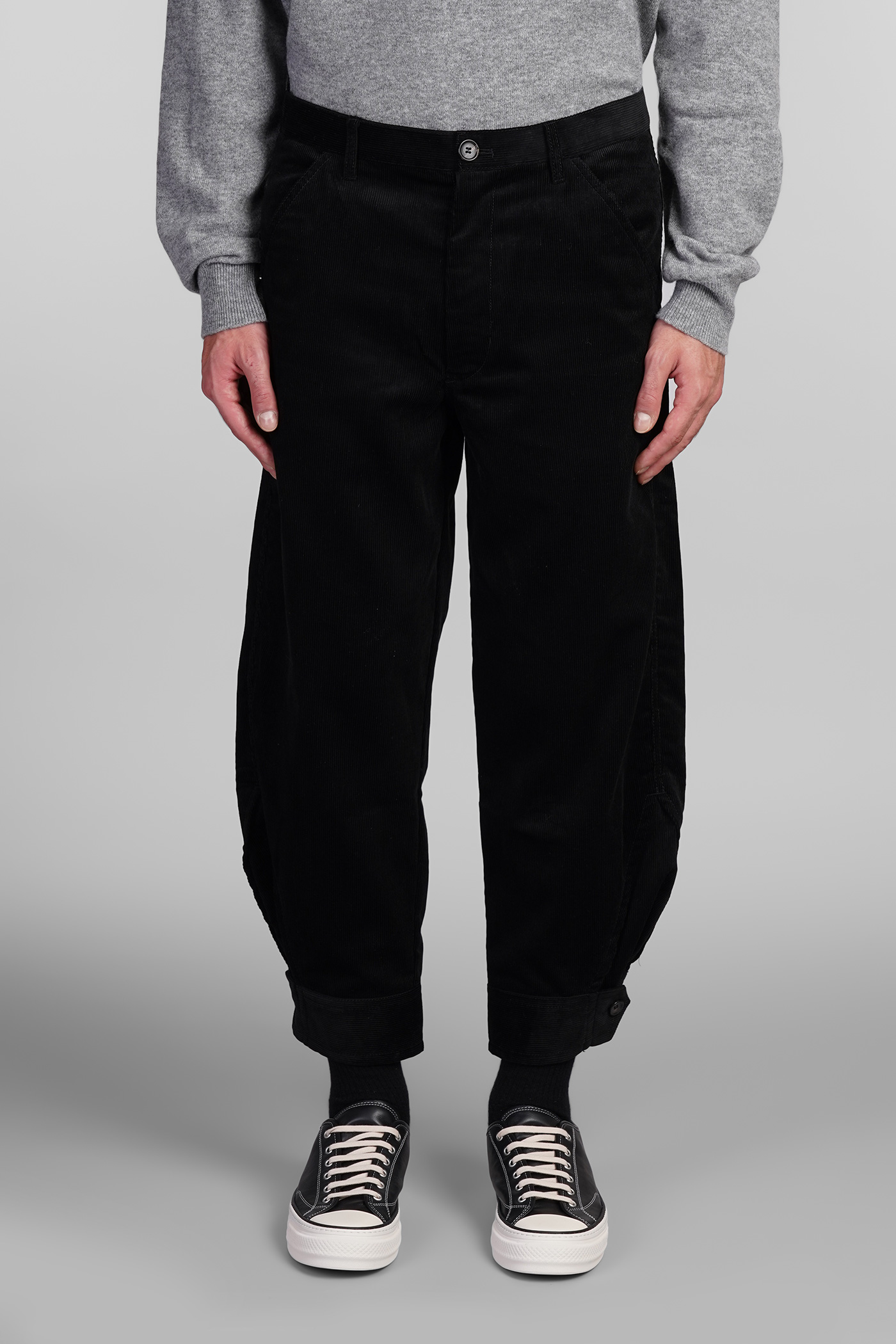 Pants In Black Cotton