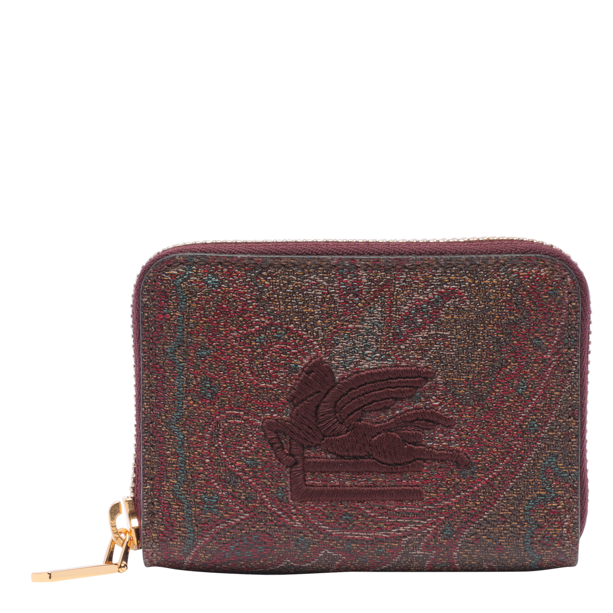 Zip Around Paisley Wallet