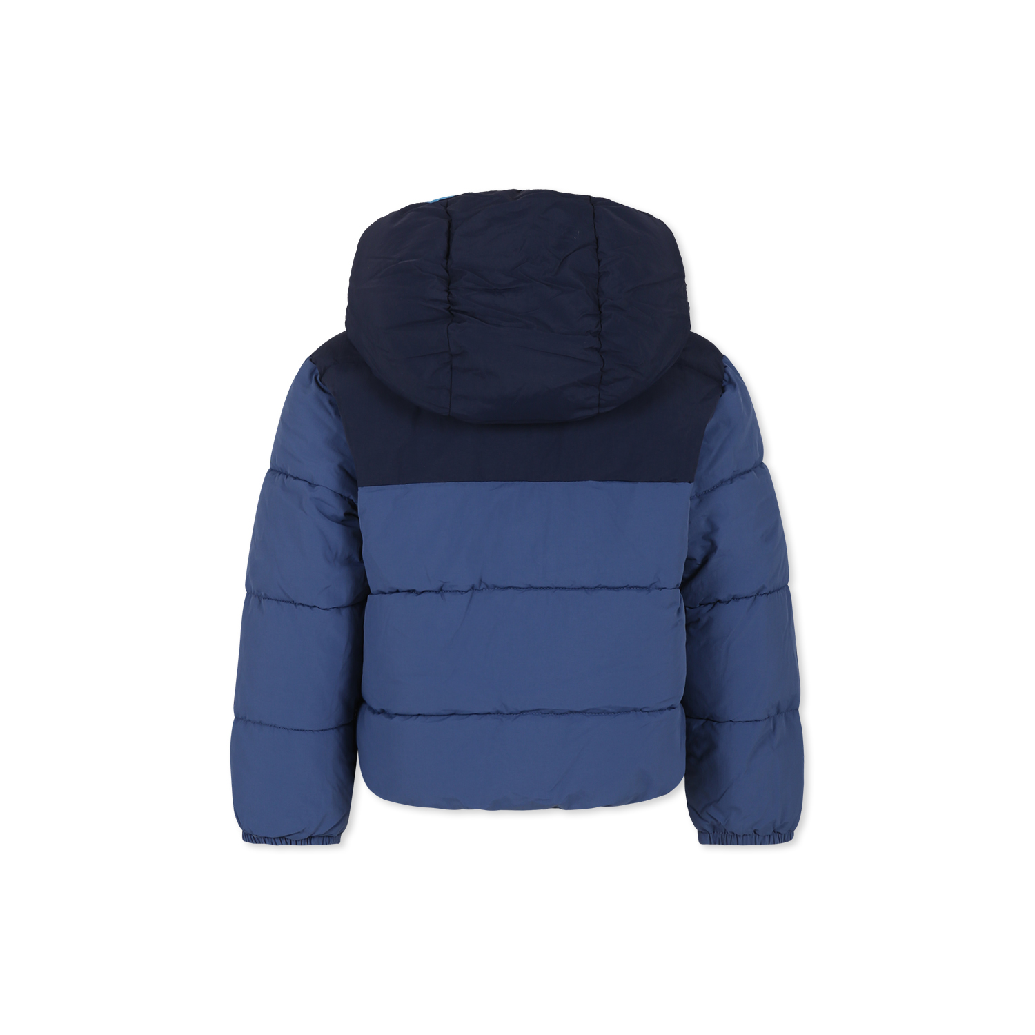 Timberland Blue Down Jacket For Boy With Logo In Blue