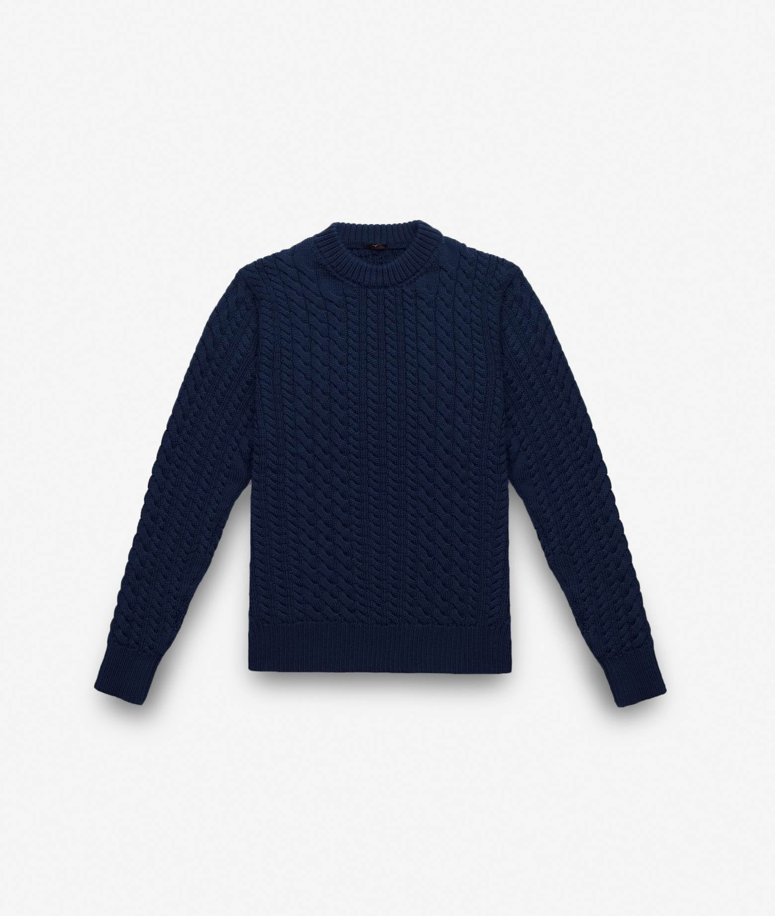 Cable Knit Sweater Col Du Pillon Sweater