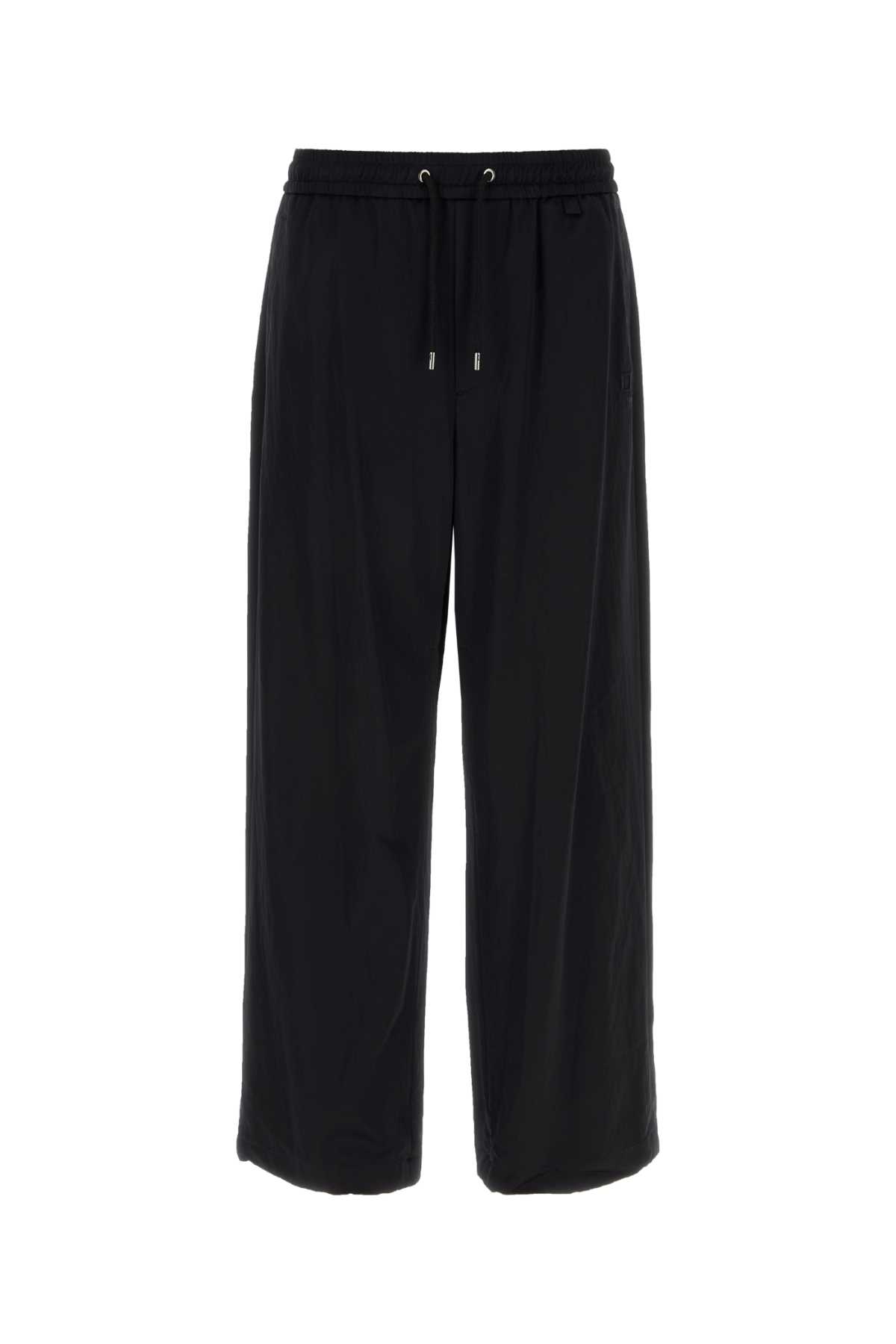 Black Stretch Viscose Blend Pant