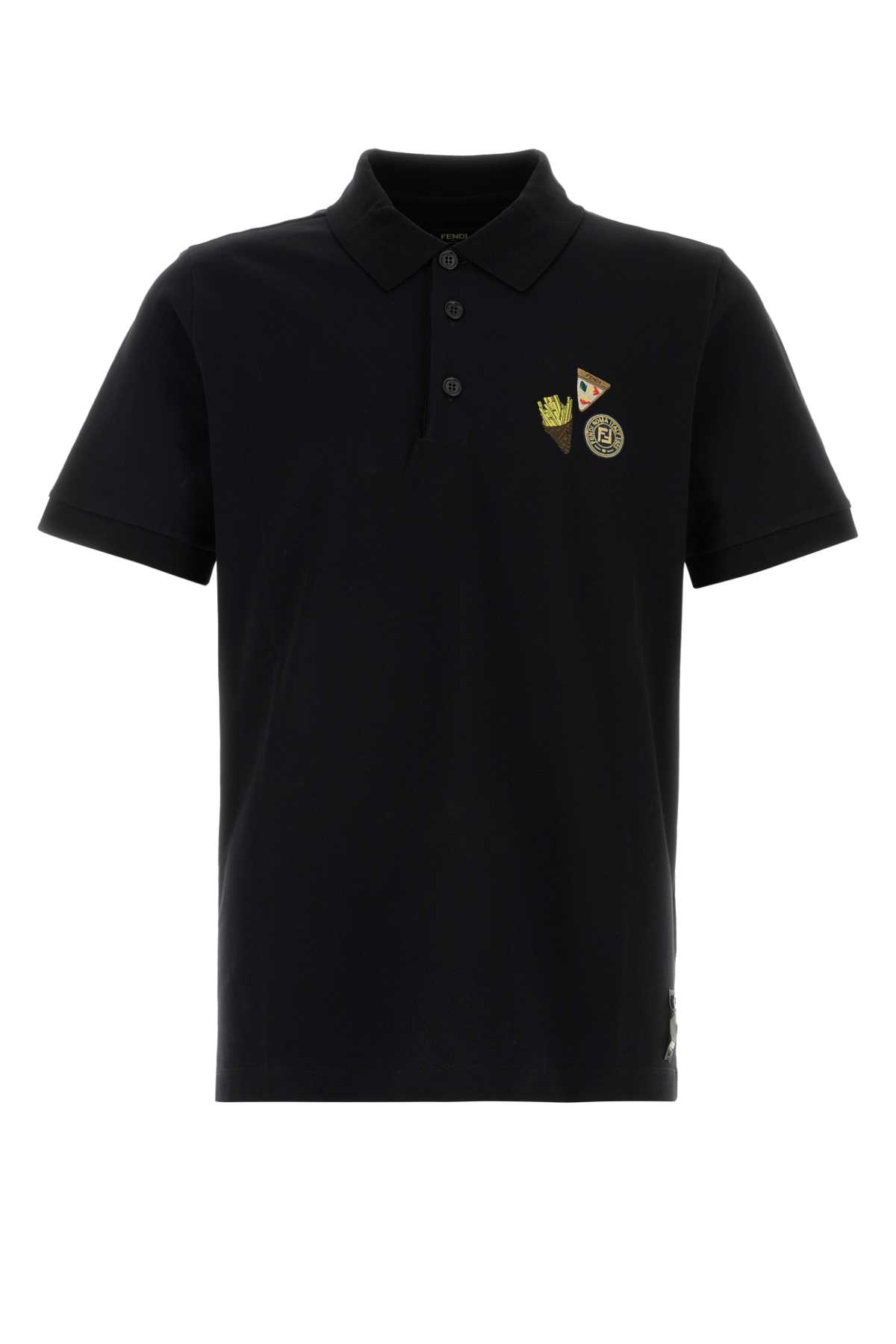 Black Piquet Polo Shirt