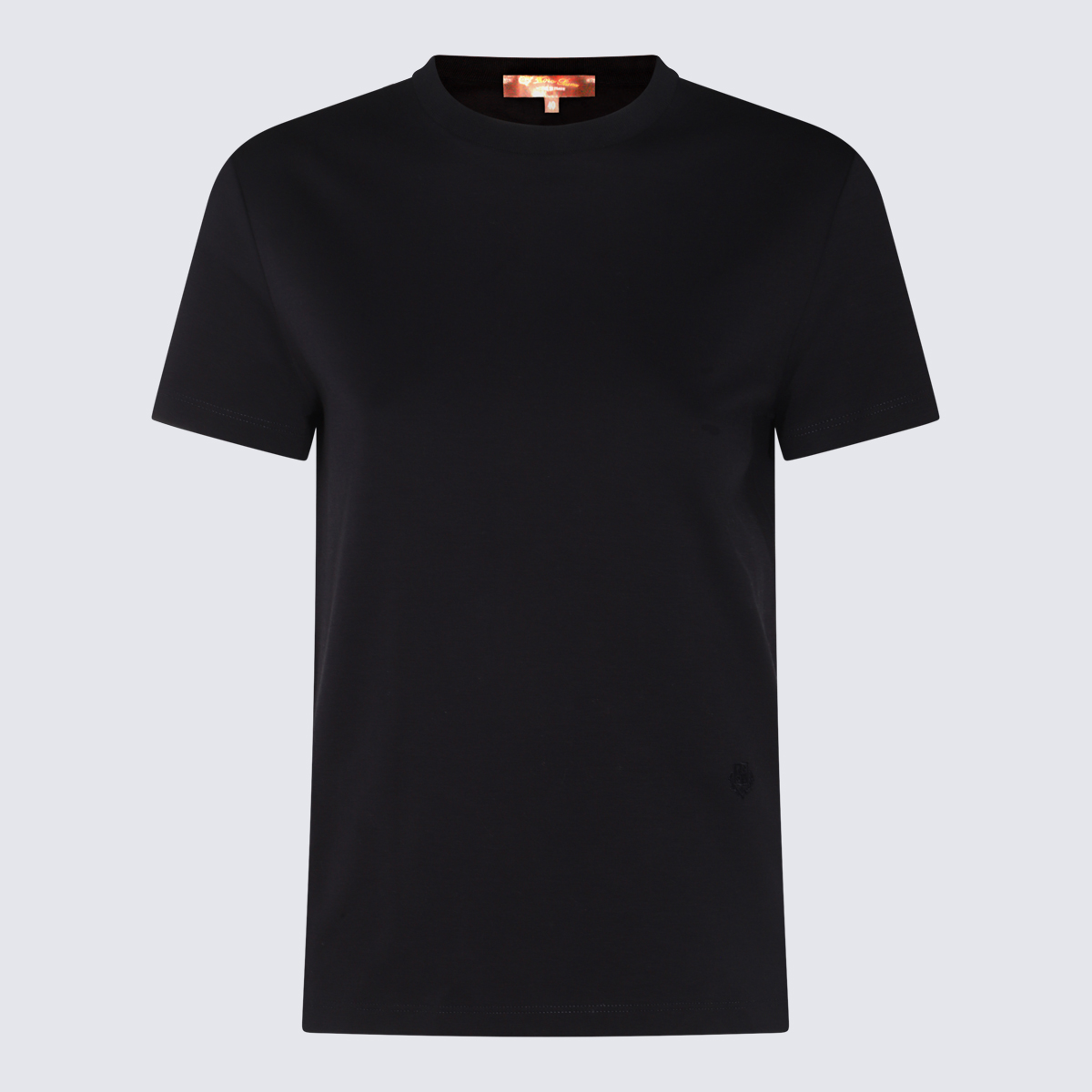 LORO PIANA BLUE COTTON T-SHIRT 