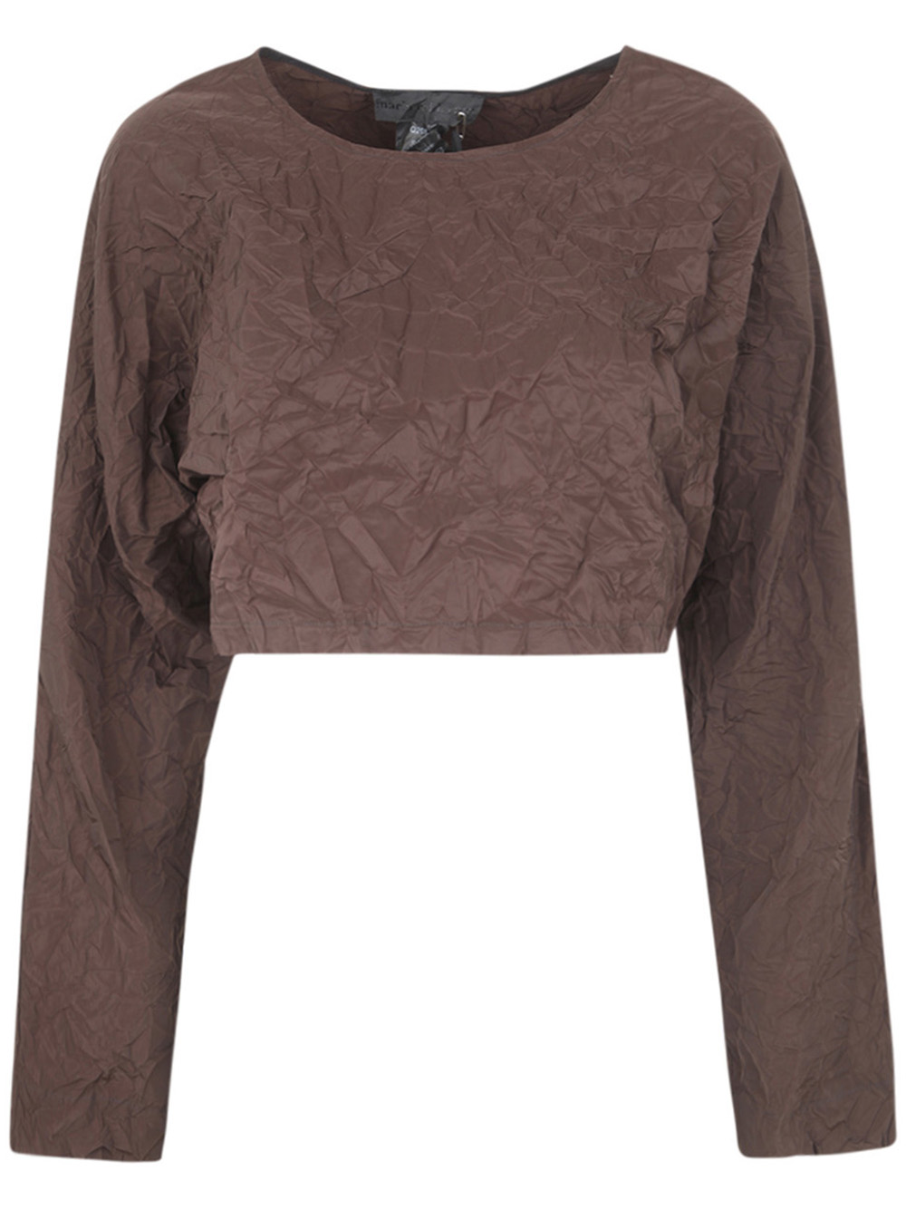 Crinkled Opaque Taffeta Sweater