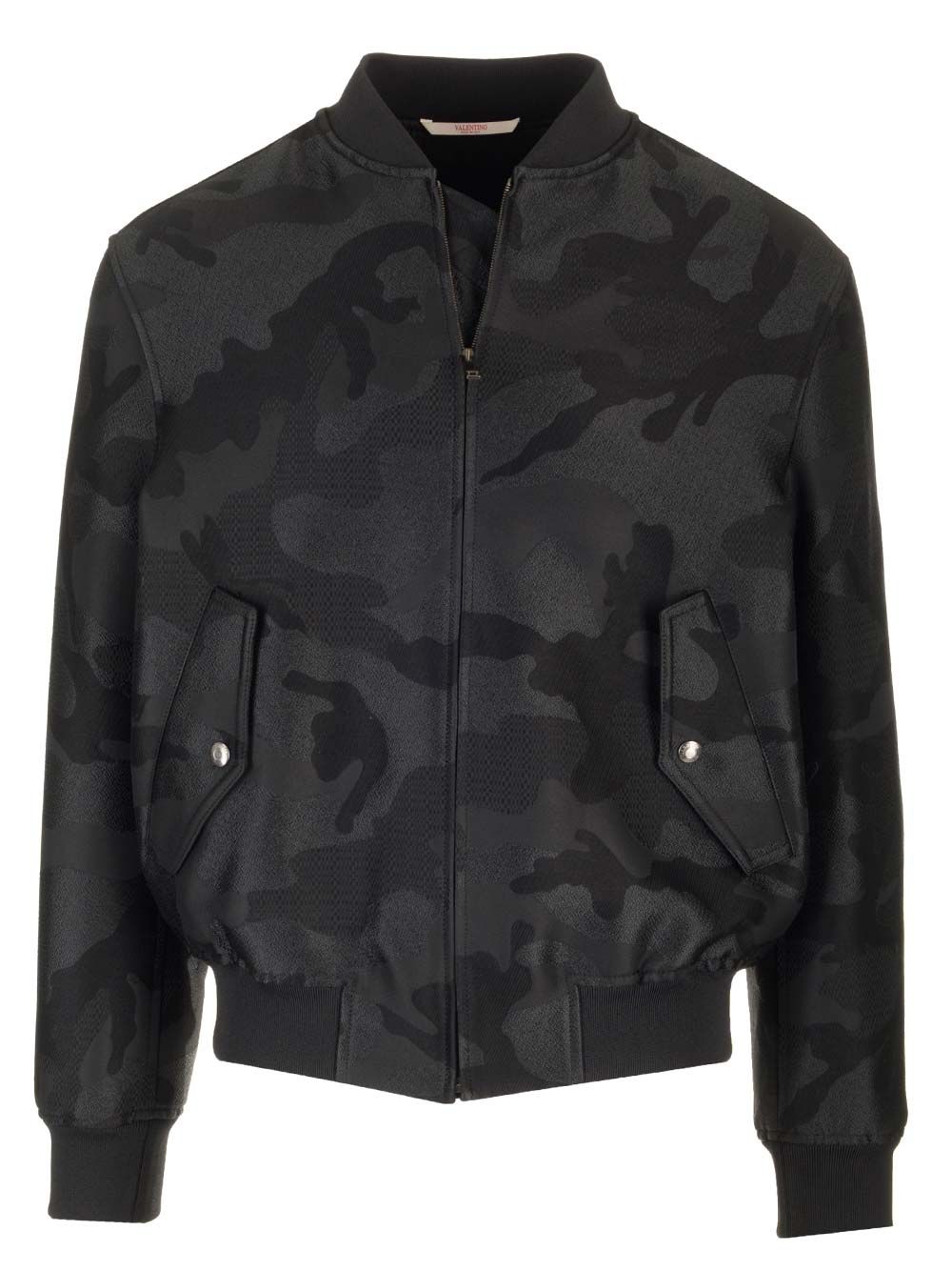 Bomber Jacket With All-over Camounoir Pattern