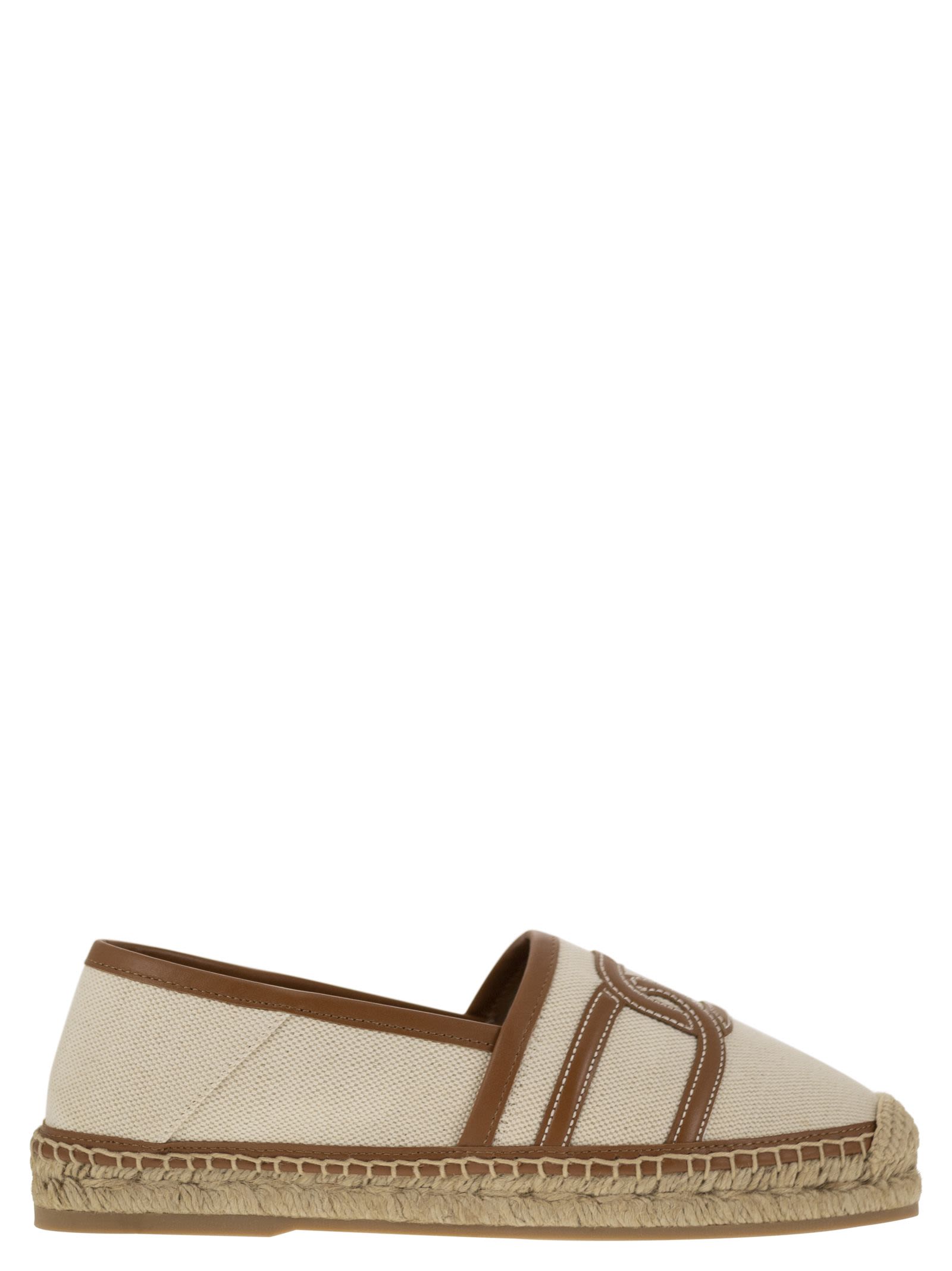 Slip-on Kate In Canvas And Leather