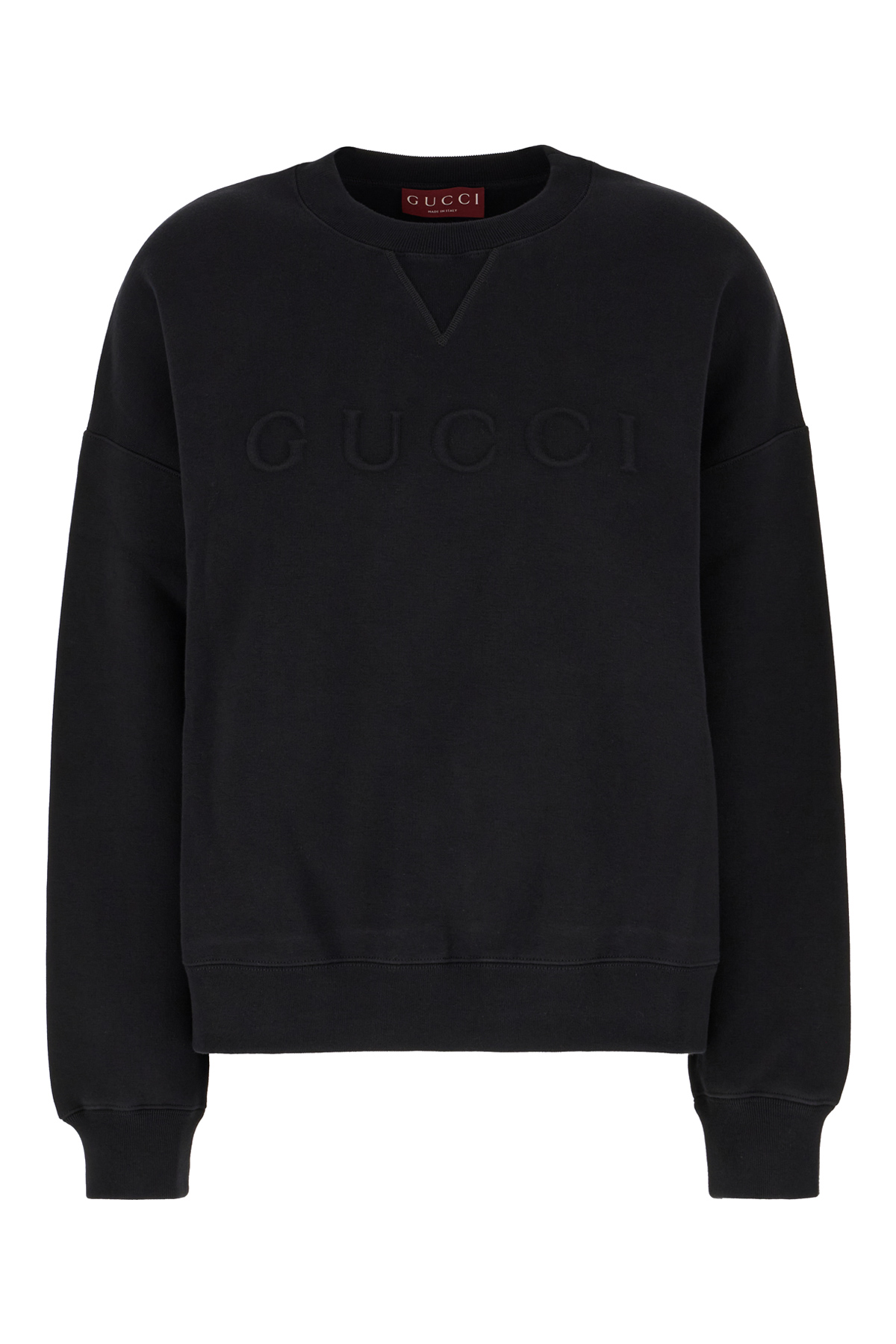 Black Cotton Blend Oversize Sweatshirt