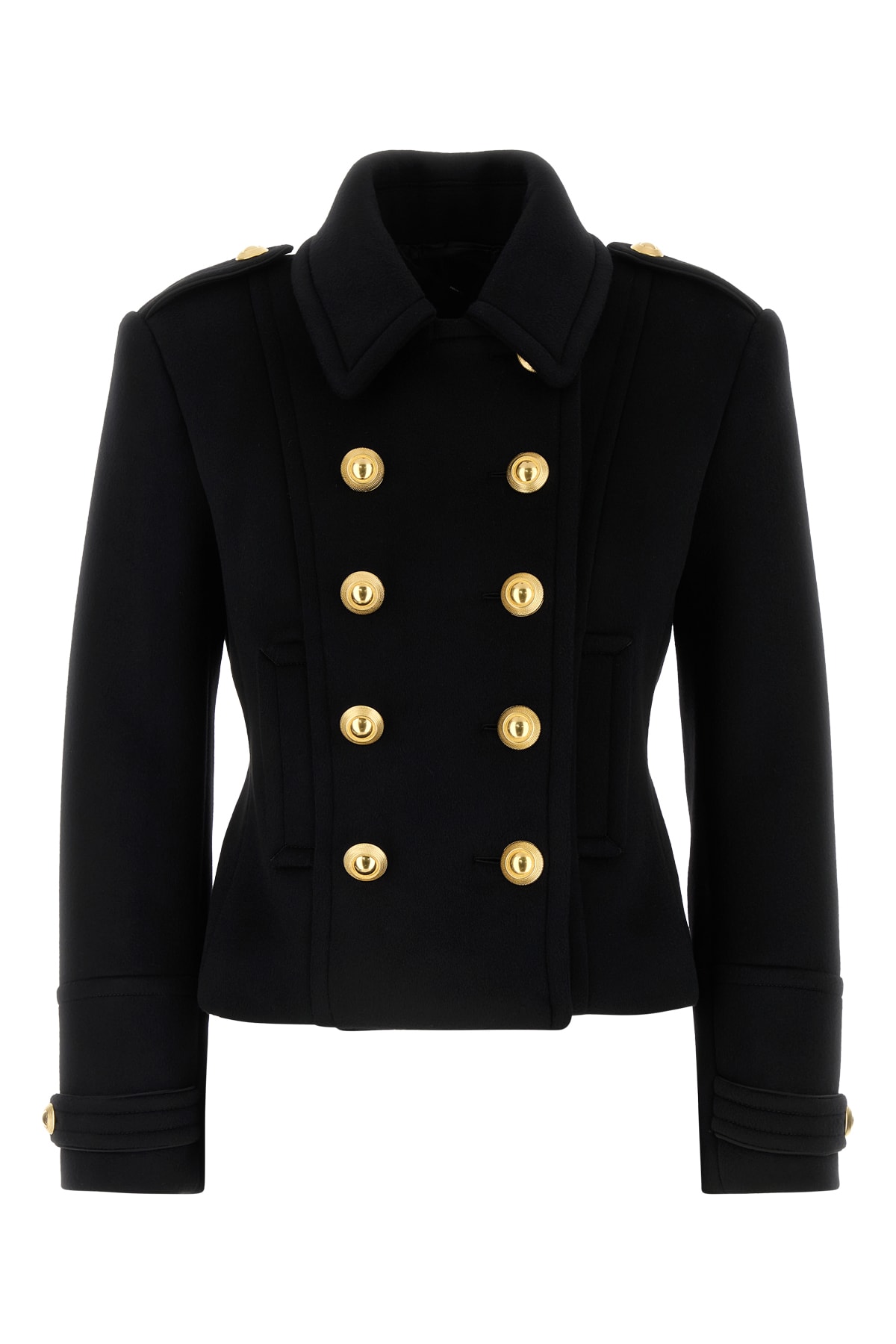 Virgin Wool Felt Peacoat