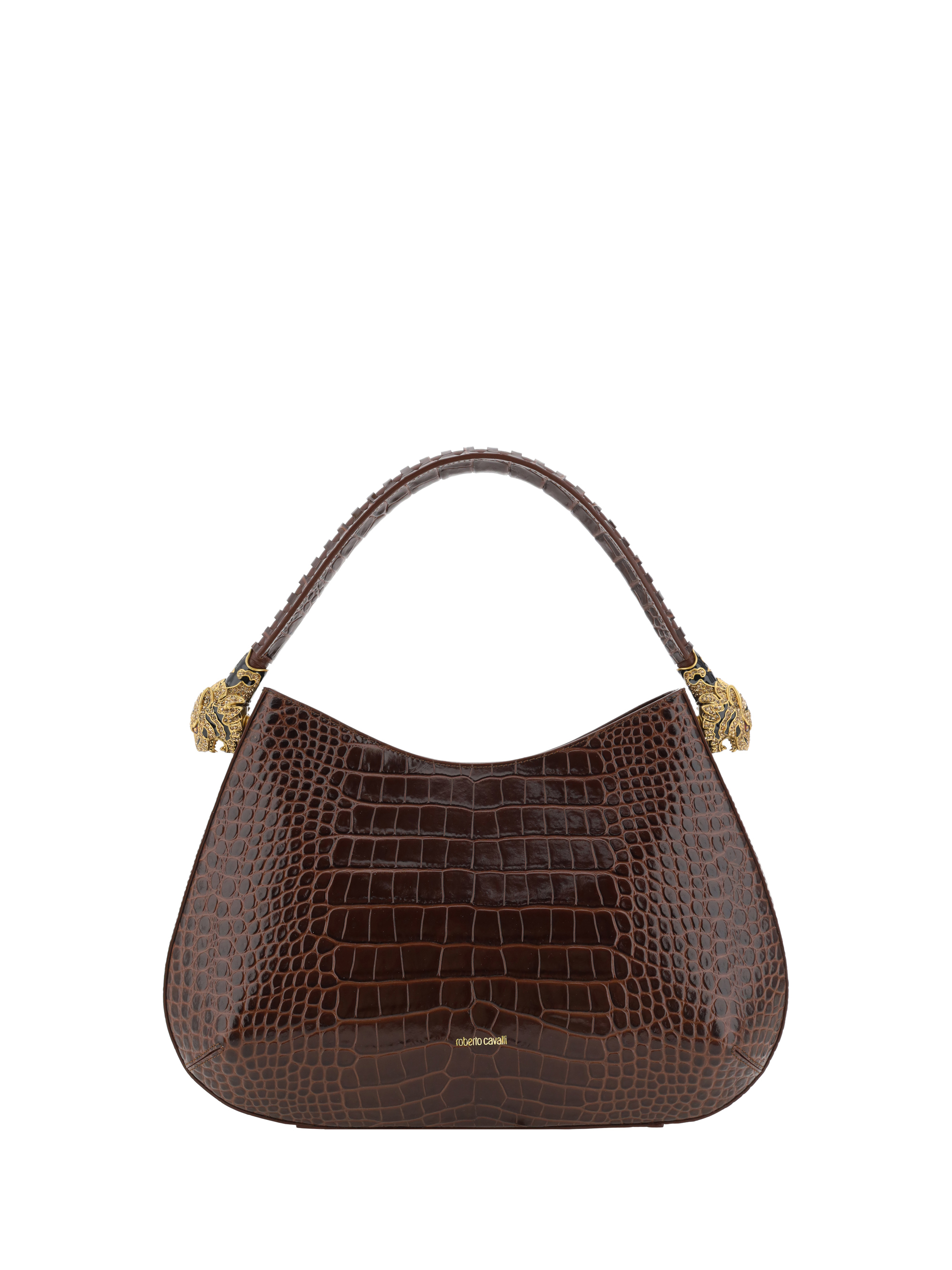 Roar Shoulder Bag In Brown Leather