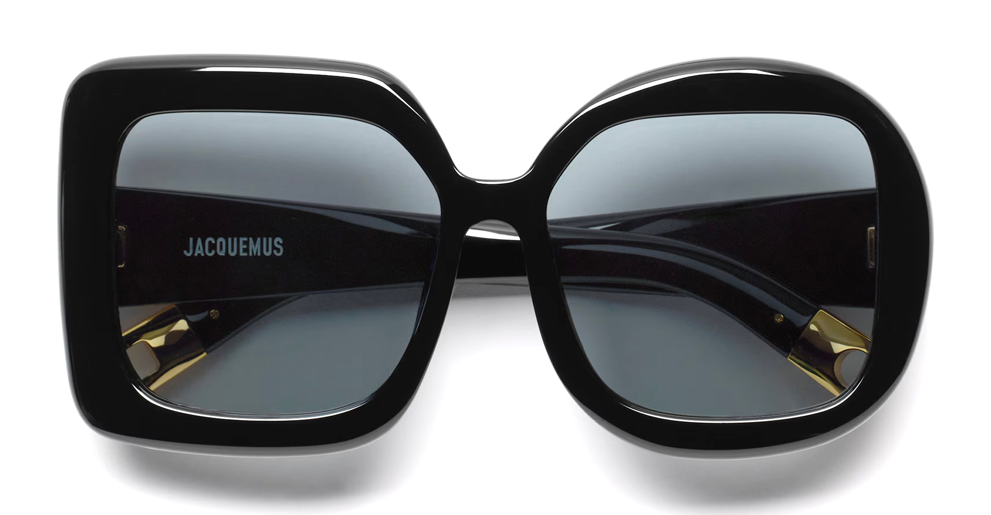 Jacquemus Carre Rond – Black Sunglasses