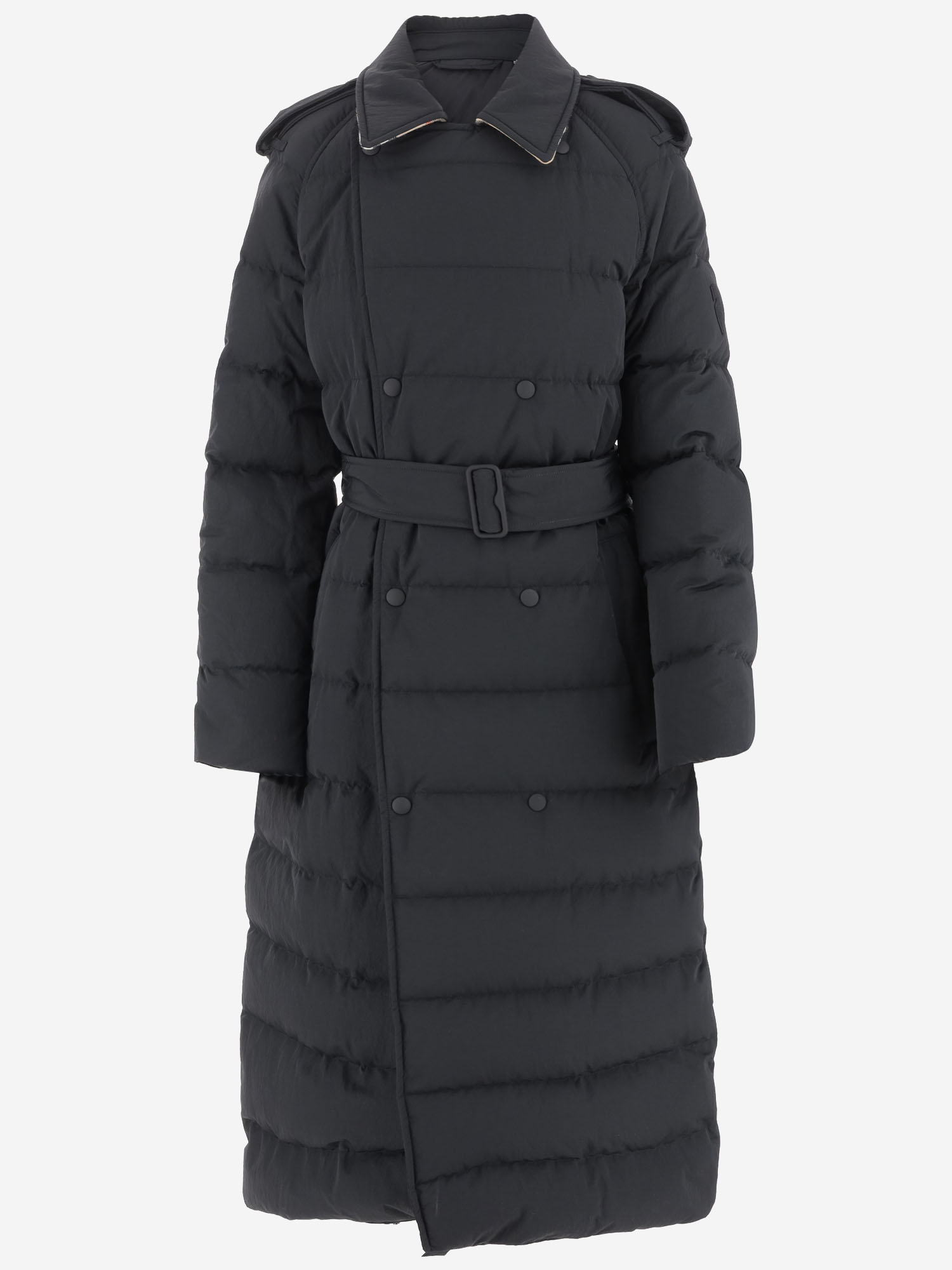 Nylon Long Down Jacket