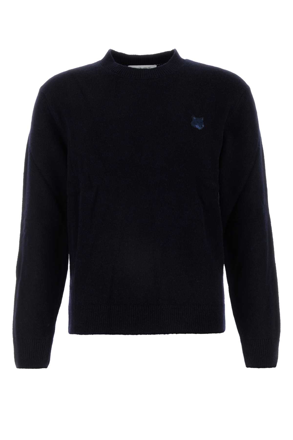 Maison Kitsuné Midnight Blue Wool Sweater