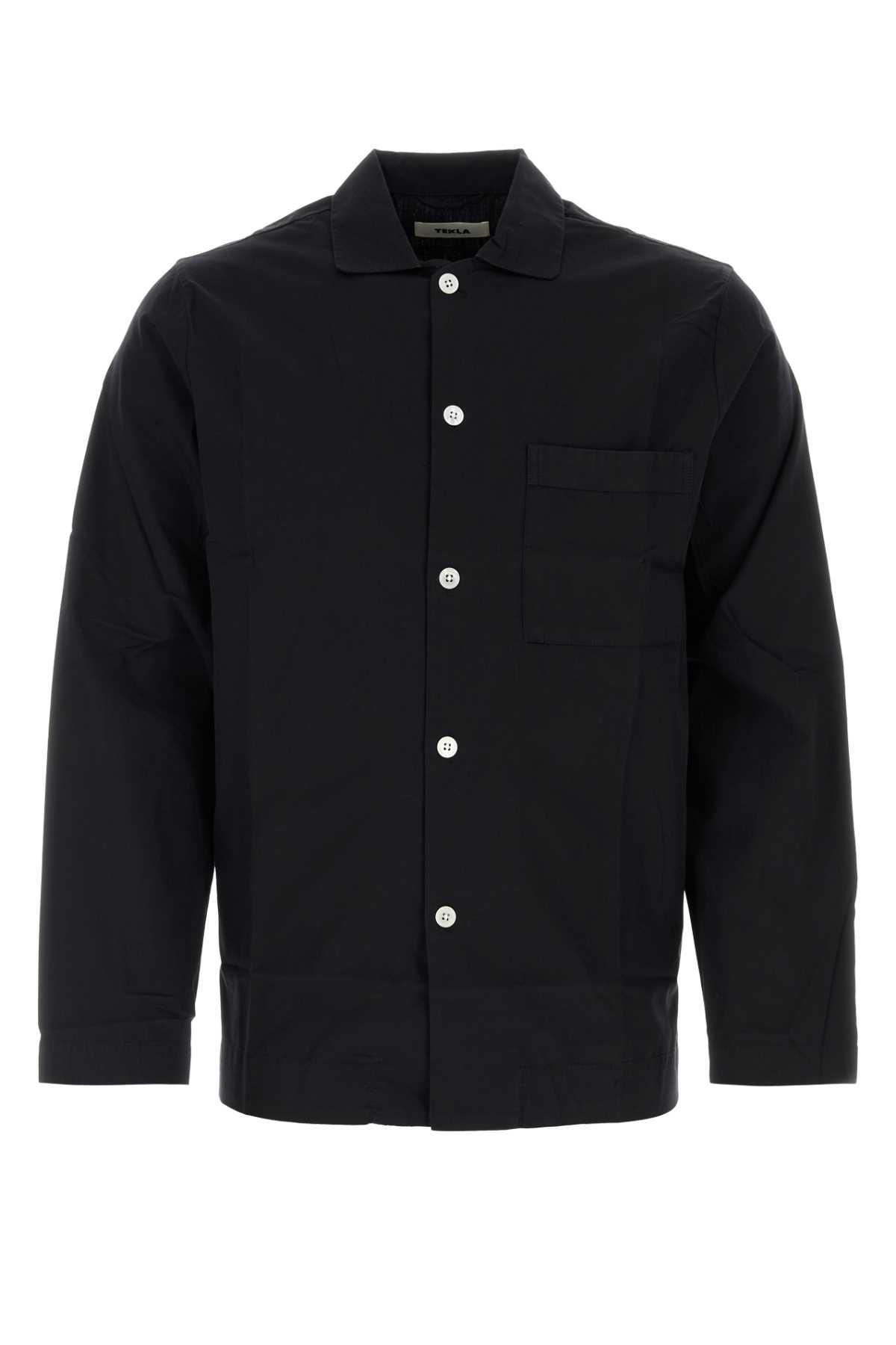 Black Cotton Pyjama Shirt