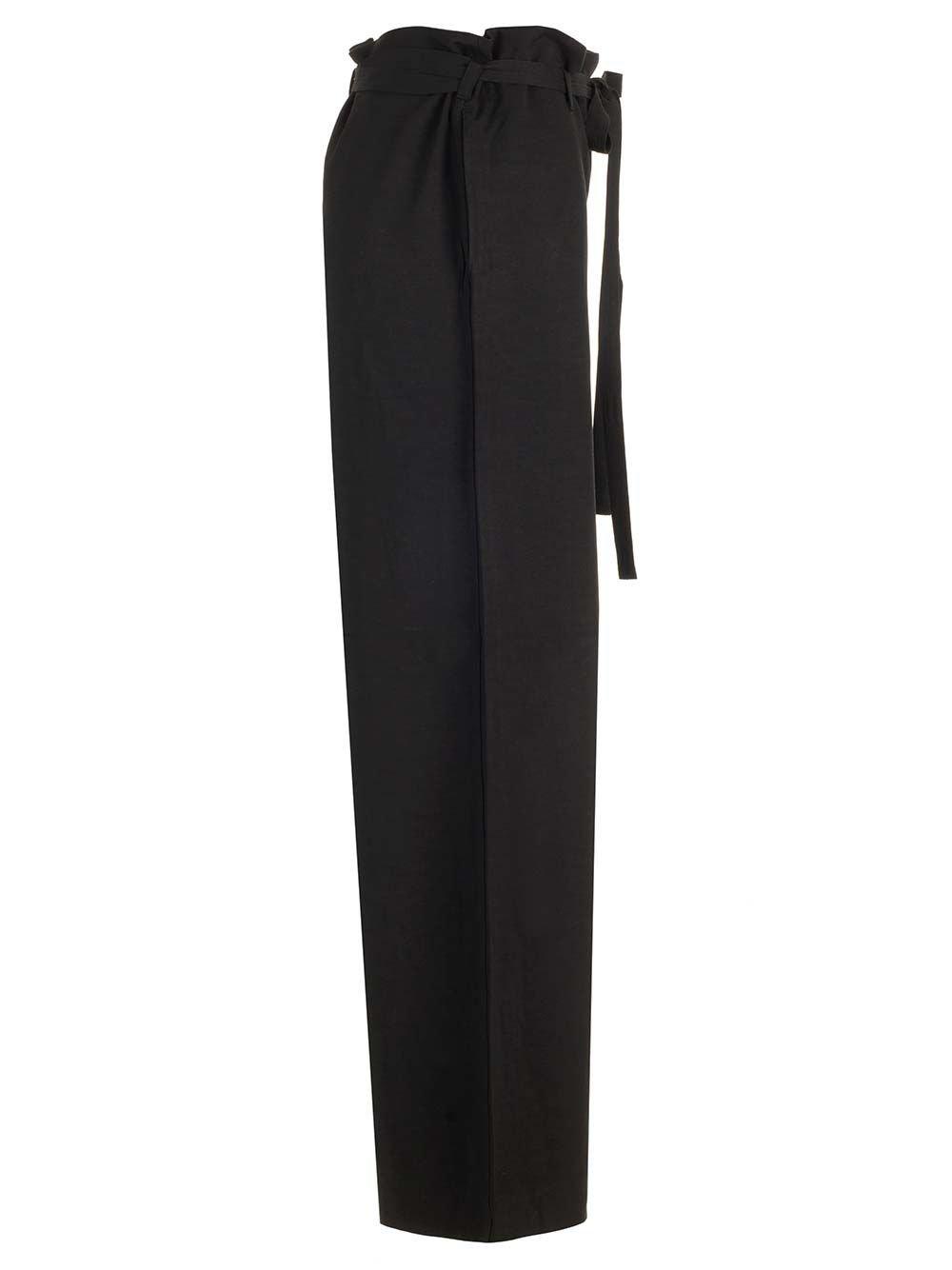 Totême Toteme Tie-waist Fluid Trousers In Black