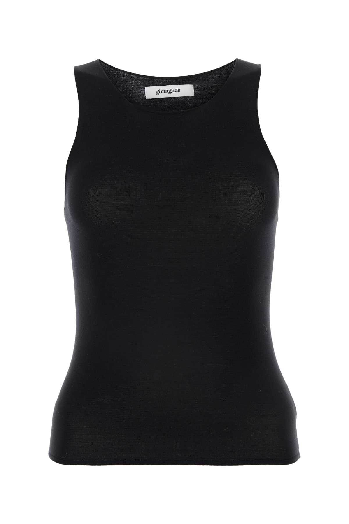 Black Nylon Galu Tank Top