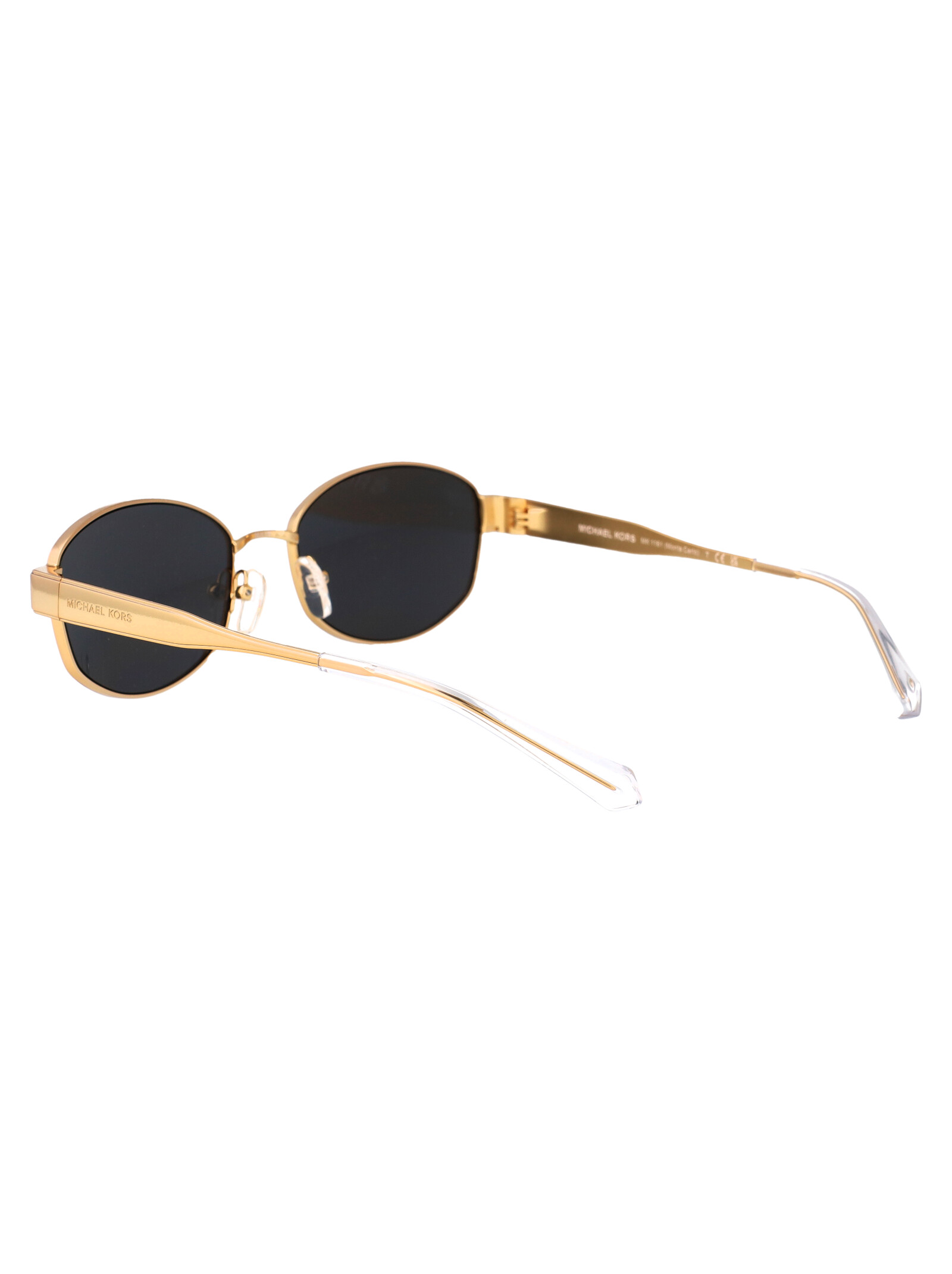 Shop Michael Kors Monte Carlo Sunglasses In Yellow Gold