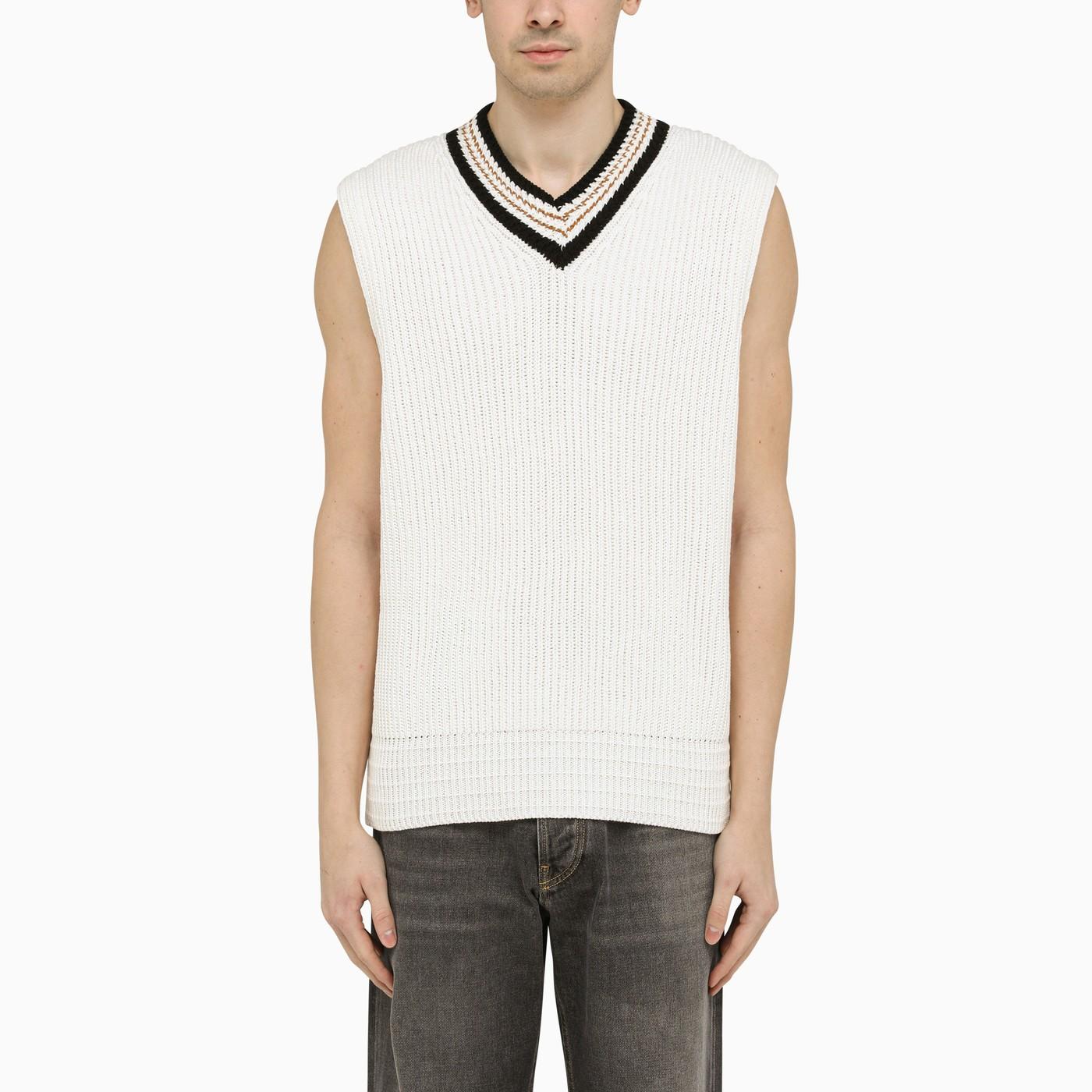 Cotton Knit Waistcoat