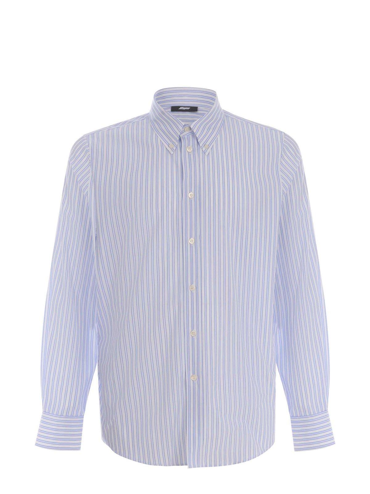 Stripe-pattern Long Sleeved Shirt